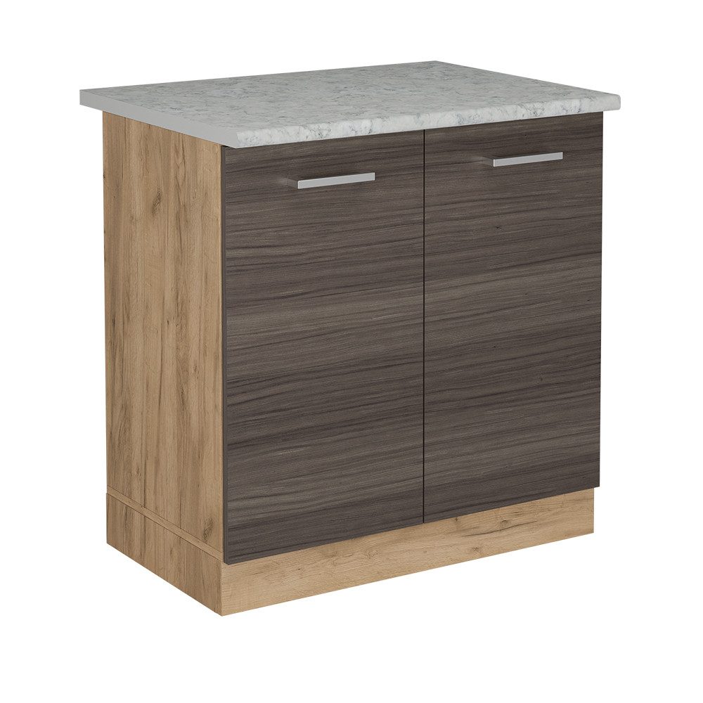 Vicco Spülenunterschrank R-Line, Edelgrau/Goldkraft Eiche, 80 günstig online kaufen