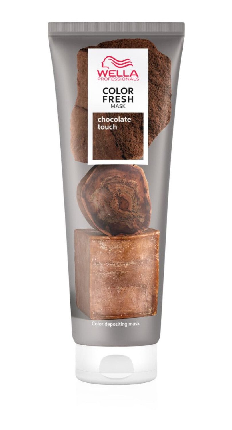 Wella Professionals Haarkur Color Fresh Mask Chocolate Touch, 150 ml, pflegende Tönung mit Avocadoöl, für strahlendes, gepflegtes Braun mit saloninspiriertem Finish