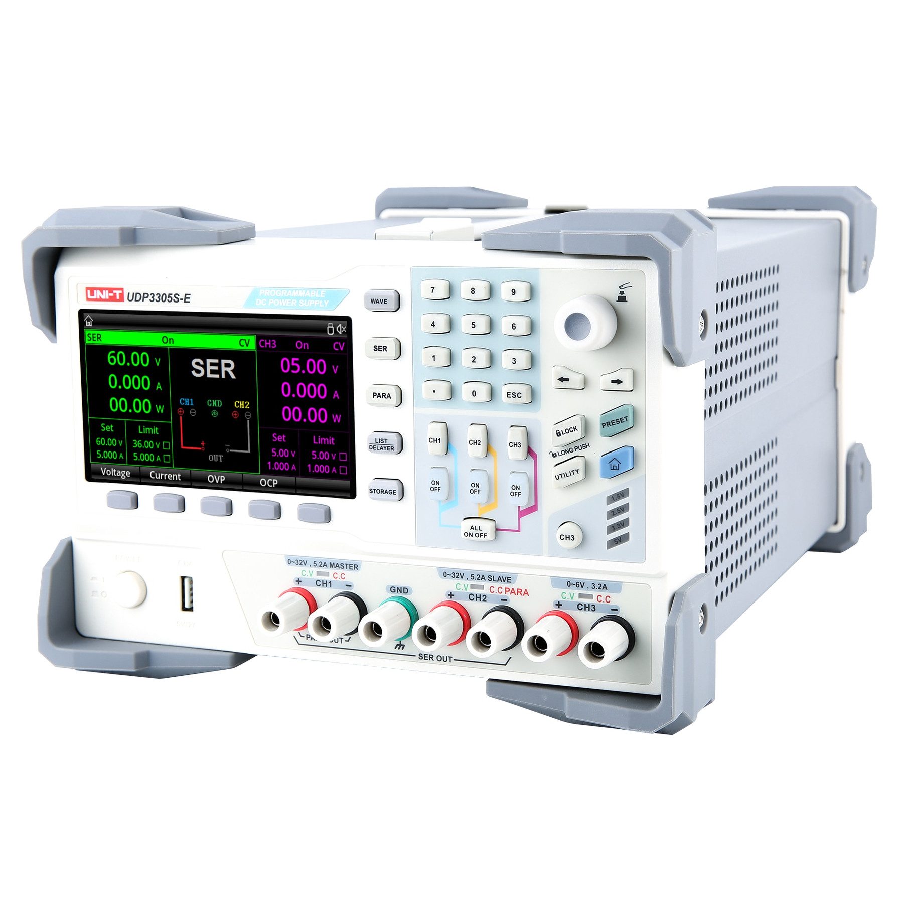 UNI-T UNI-T Labornetzgerät, UDP3305S-E, 4 Kanal, programmierbar, 328 W Labor-Netzteil