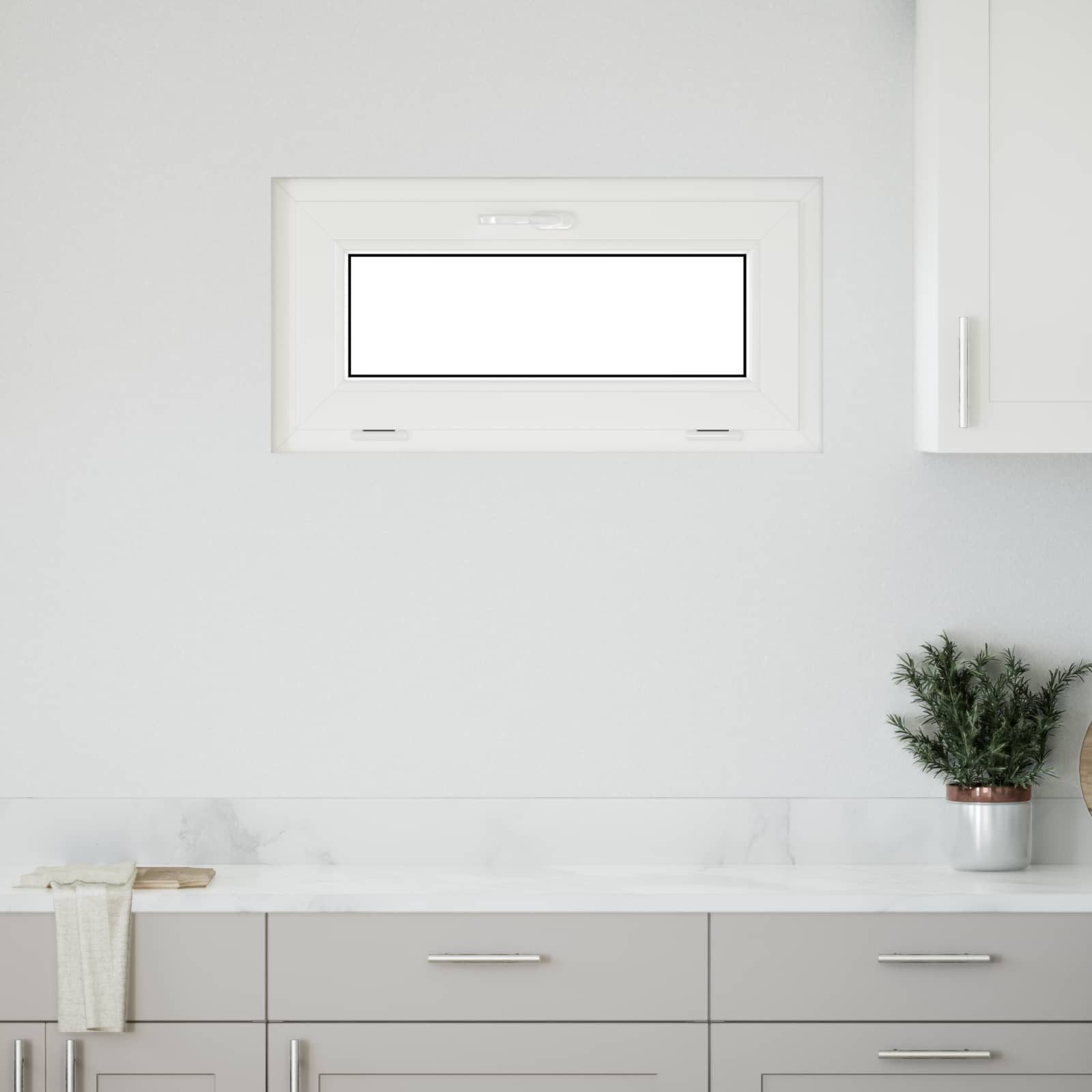 vidaXL Fenster 80 x 40 cm Kellerfenster RISOR 80x40 cm PVC und Glas Anthrazit