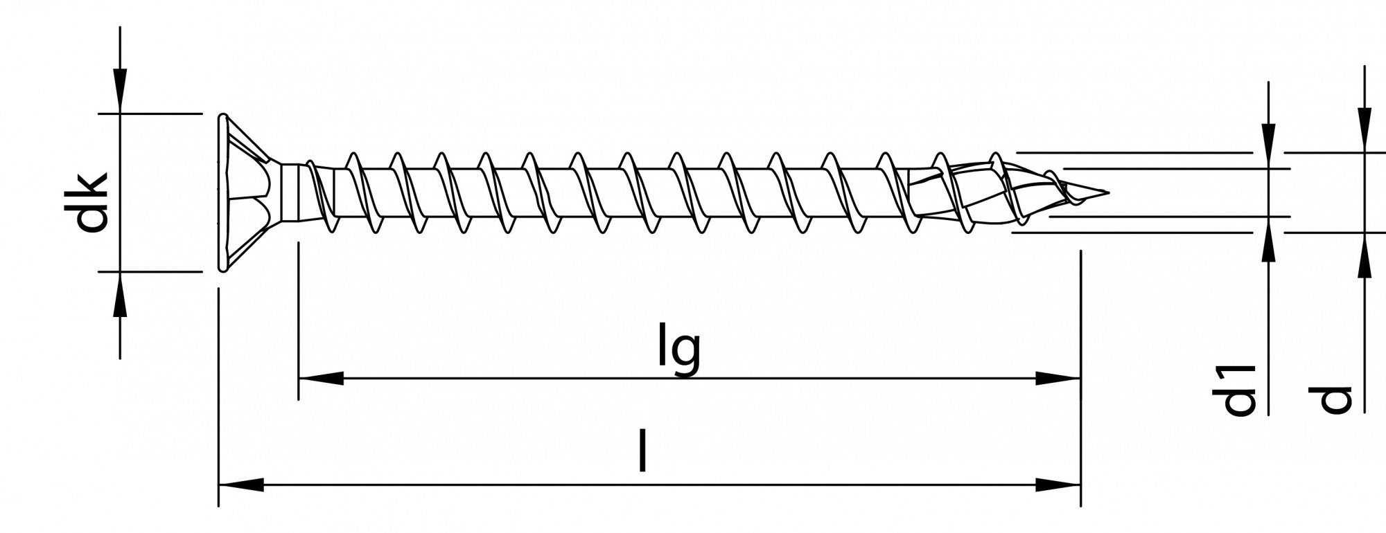 200 weiß (Stahl HECO 4x70 Schrauben TOPIX-plus, Spanplattenschraube St., Frästaschen), mit Senkkopf mm verzinkt,