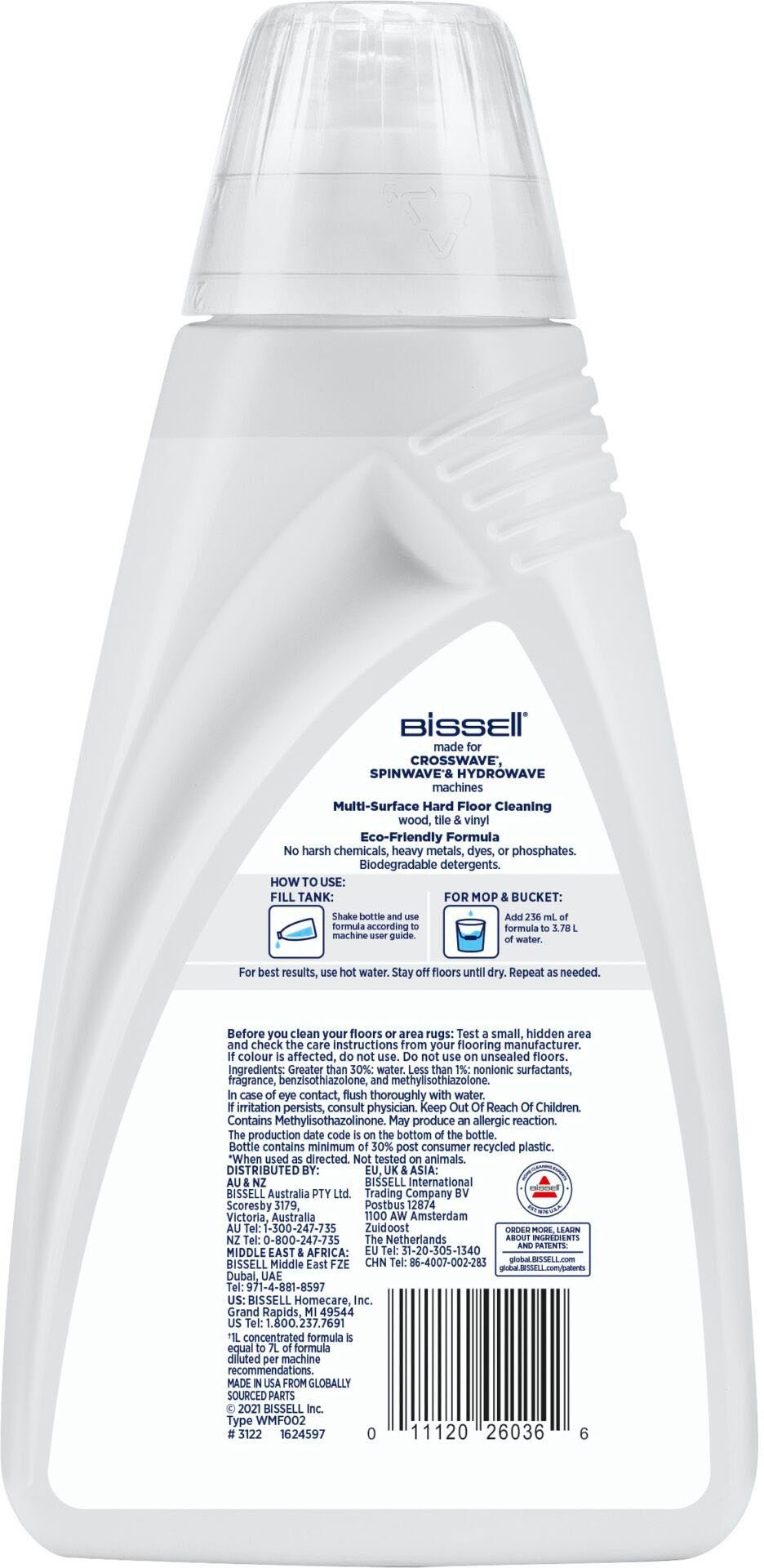 Bissell Natural Multi Surface 1L PET Flüssigreiniger