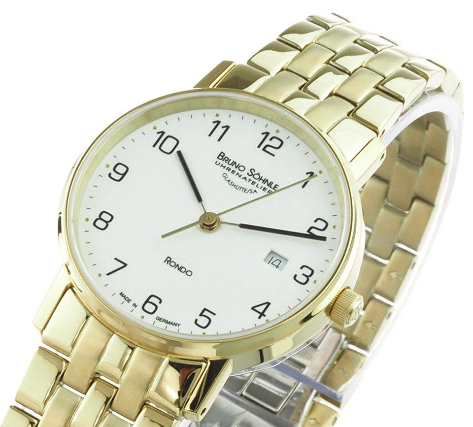 BRUNO SÖHNLE Quarzuhr Uhrenatelier Glashütte / SA Damen Uhr Rondo Saphirglas