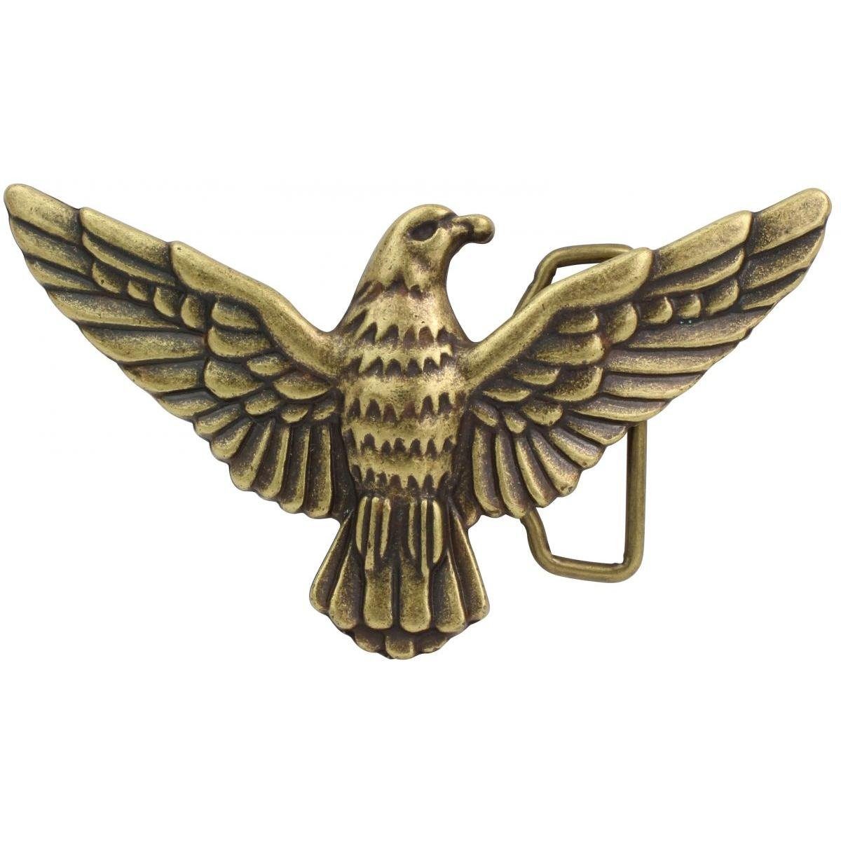 BELTINGER Gürtelschnalle Eagle 4,0 cm - Buckle Wechselschließe Gürtelschließe 40mm - Gürtel bis Altmessing | Gürtelschnallen
