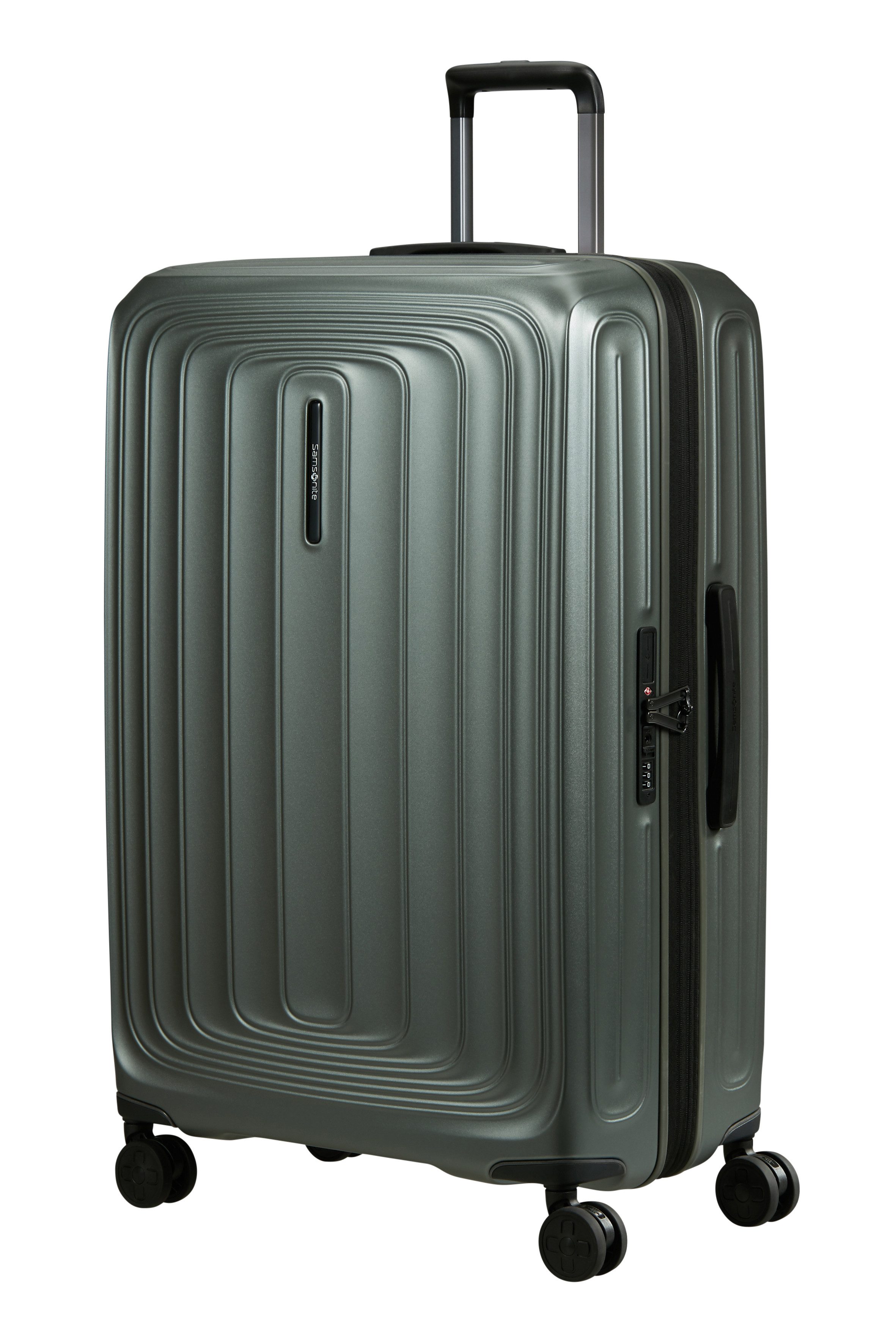 Samsonite Hartschalen-Trolley 2WANDER, 4 Rollen, aus robustem Polycarbonat, mit Adressetikett und Dehnfalte