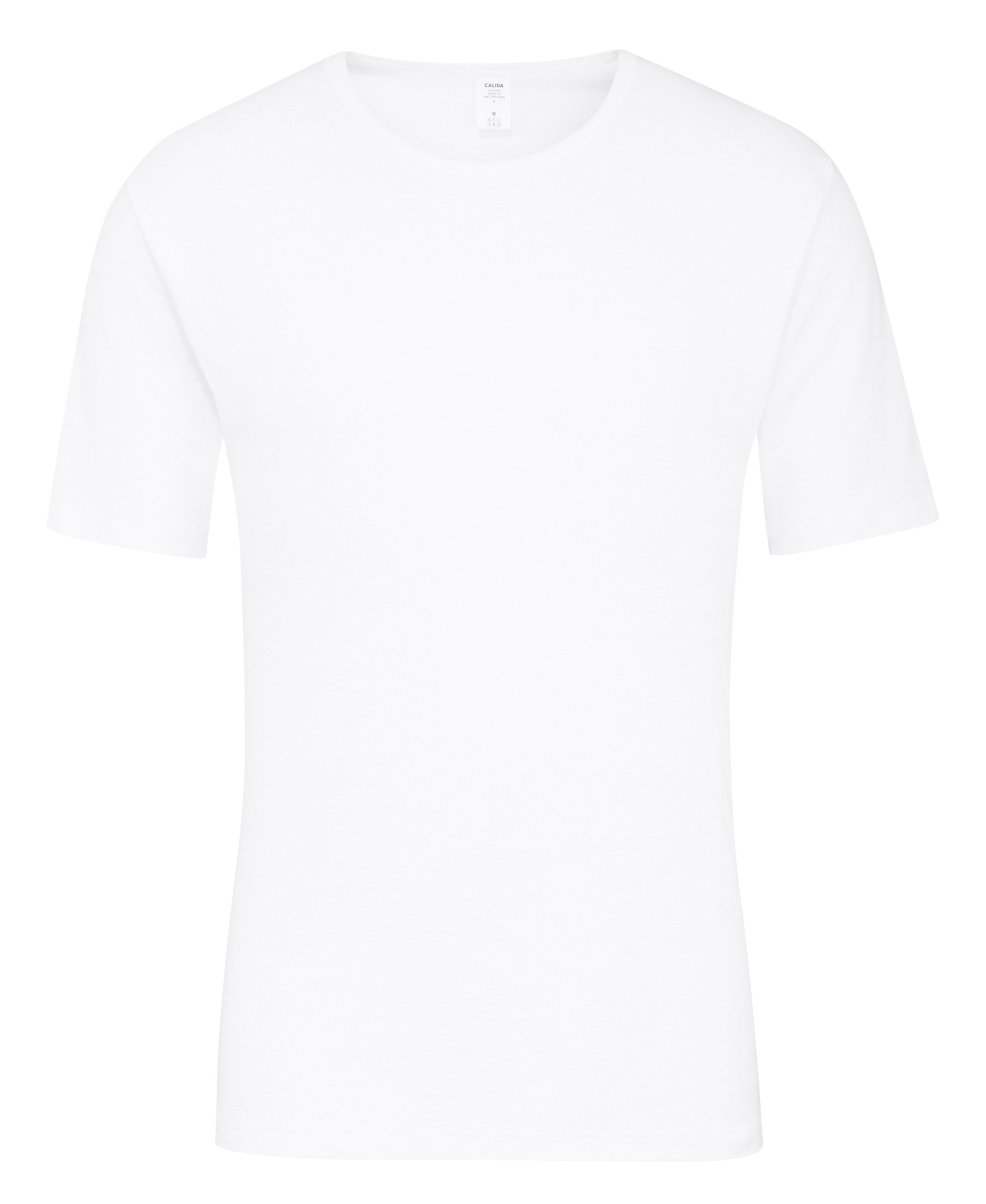 CALIDA Unterziehshirt Cotton 1:1 Herren (1-St) Feinripp-Qualität und angenehm weich