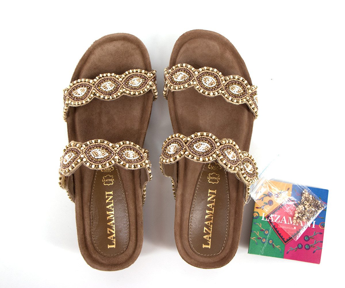 Lazamani Lazamani Keilpantolette beige - 75366 günstig online kaufen