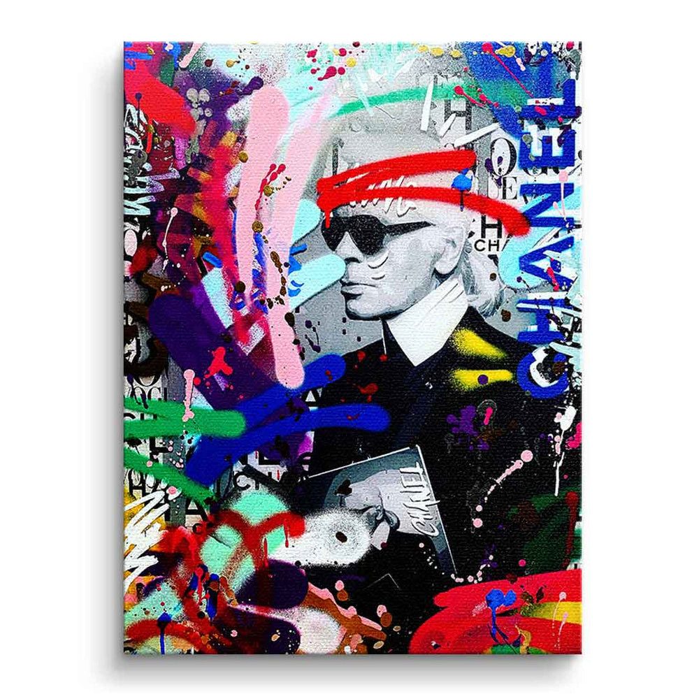 DOTCOMCANVAS® Leinwandbild KARL BRAND GRAFFITI, Leinwandbild günstig online kaufen