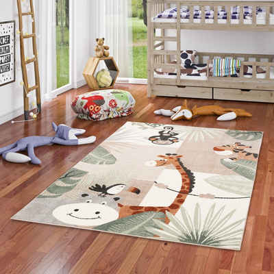 Kinderteppich Kinder Teppich Softstar Kids Tierwelt, Pergamon, Rechteckig, Höhe: 11 mm