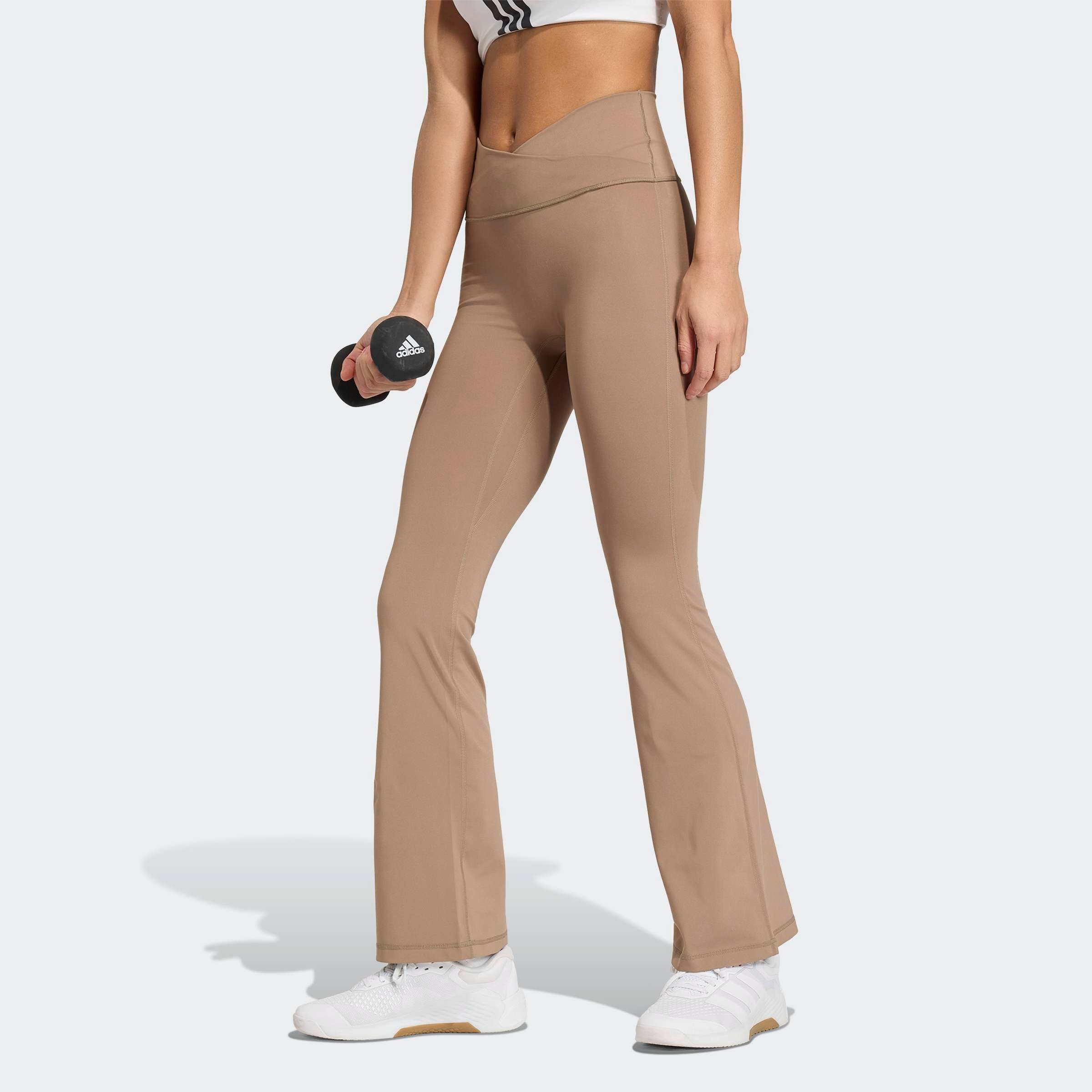 adidas Performance Trainingstights 3-STREIFEN STUDIO ALL ME FLARE X-OVER LEGGINGS