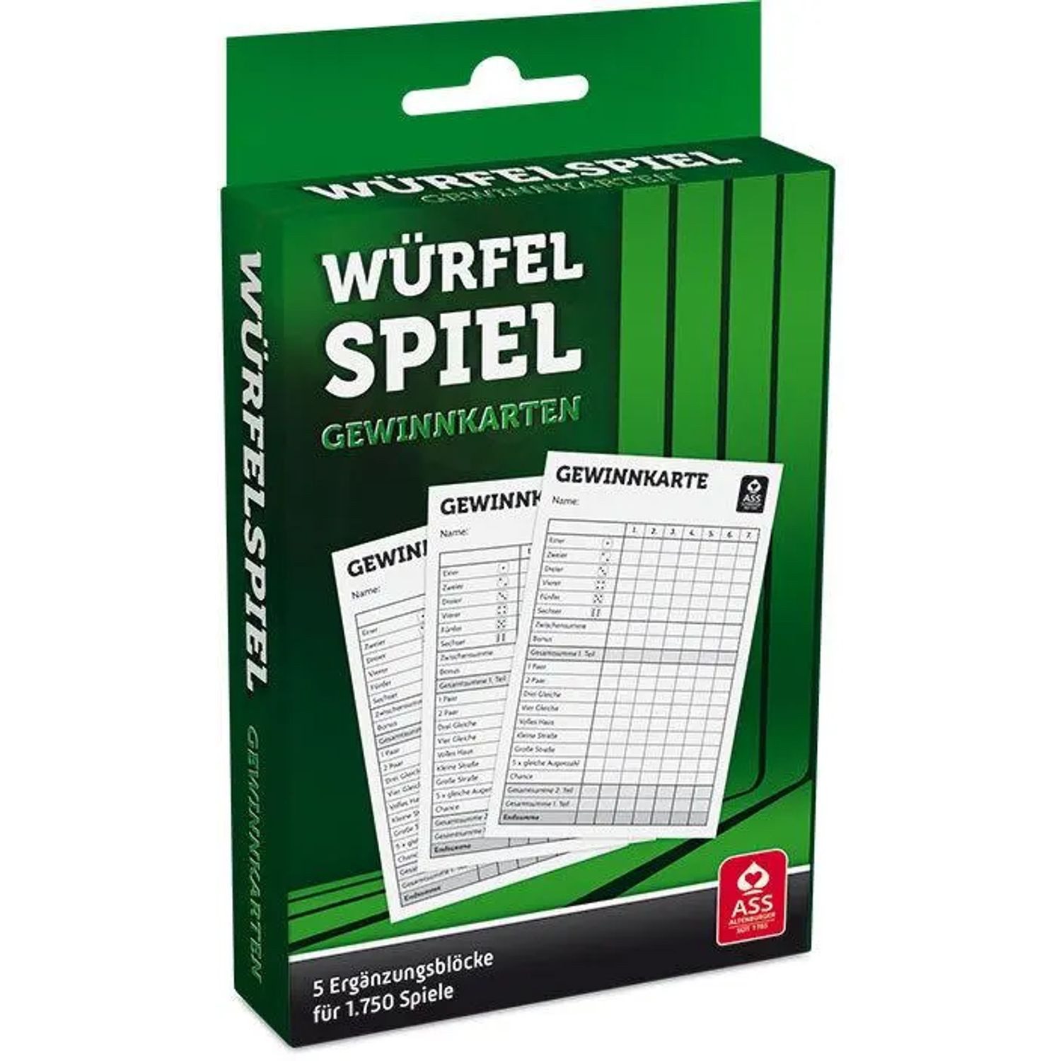 Cartamundi Spiel Würfelspiel Gewinnkarten - Blöcke
