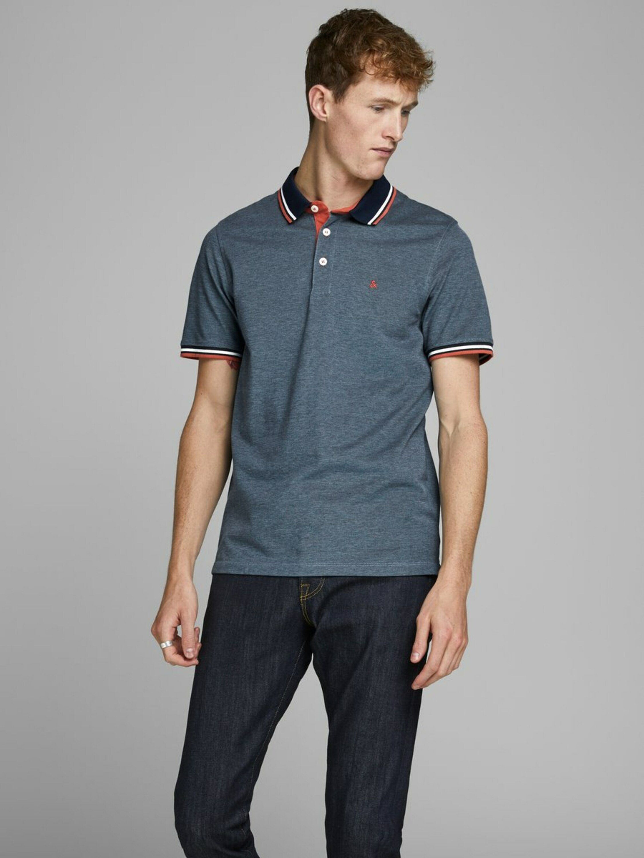 Jack & Jones Herren Poloshirt JJEPAULOS Slim Fit günstig online kaufen