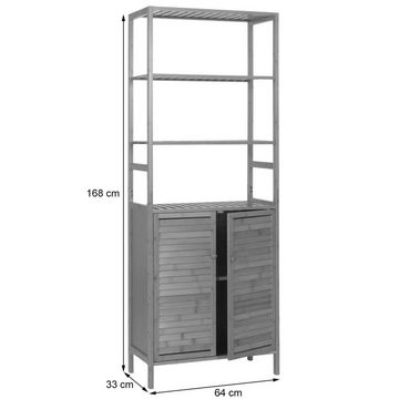 MCW Hochschrank MCW-B18-HS Schrank mit 2 Türen und 4 Regalböden