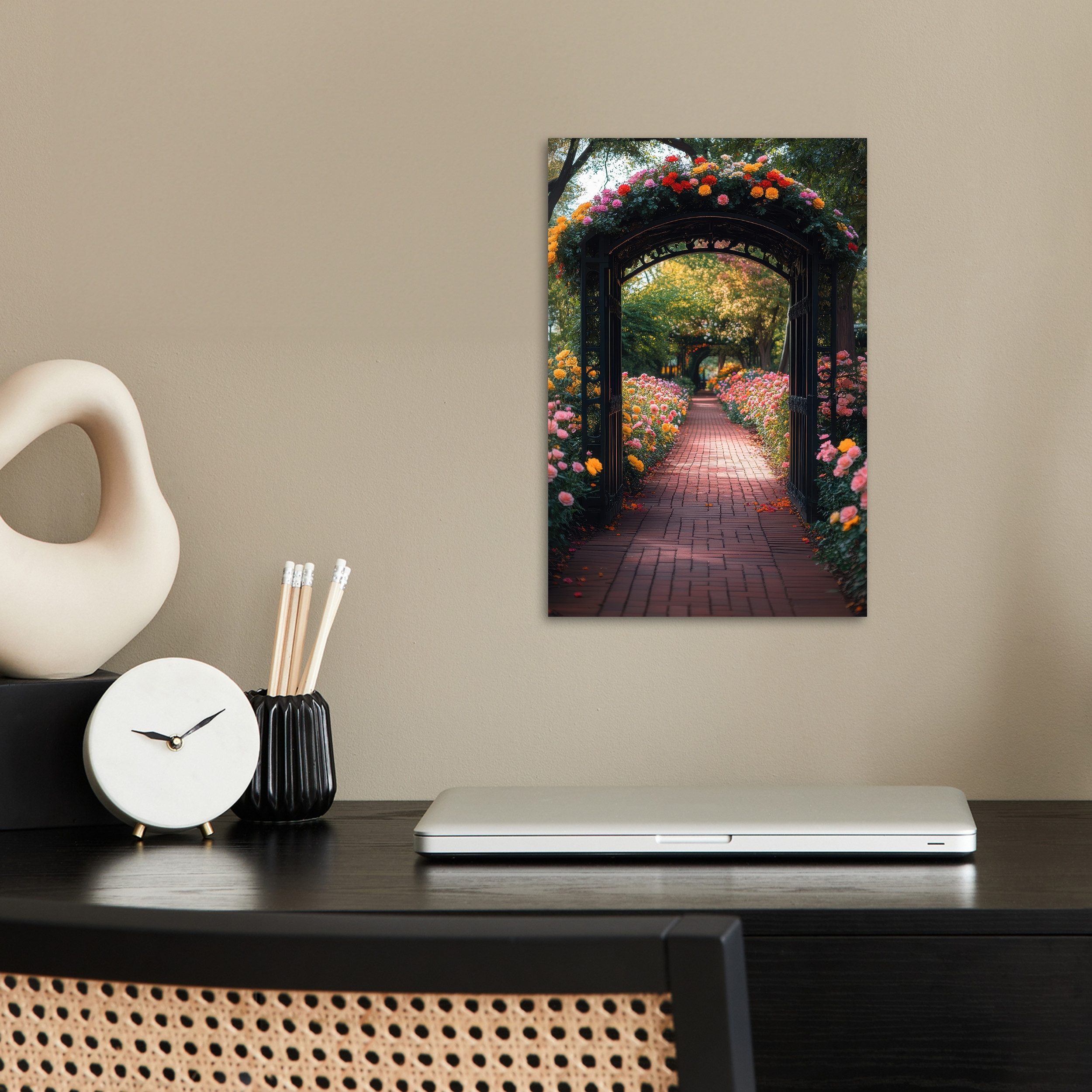 MuchoWow Poster Fensterblick - Blumen - günstig online kaufen
