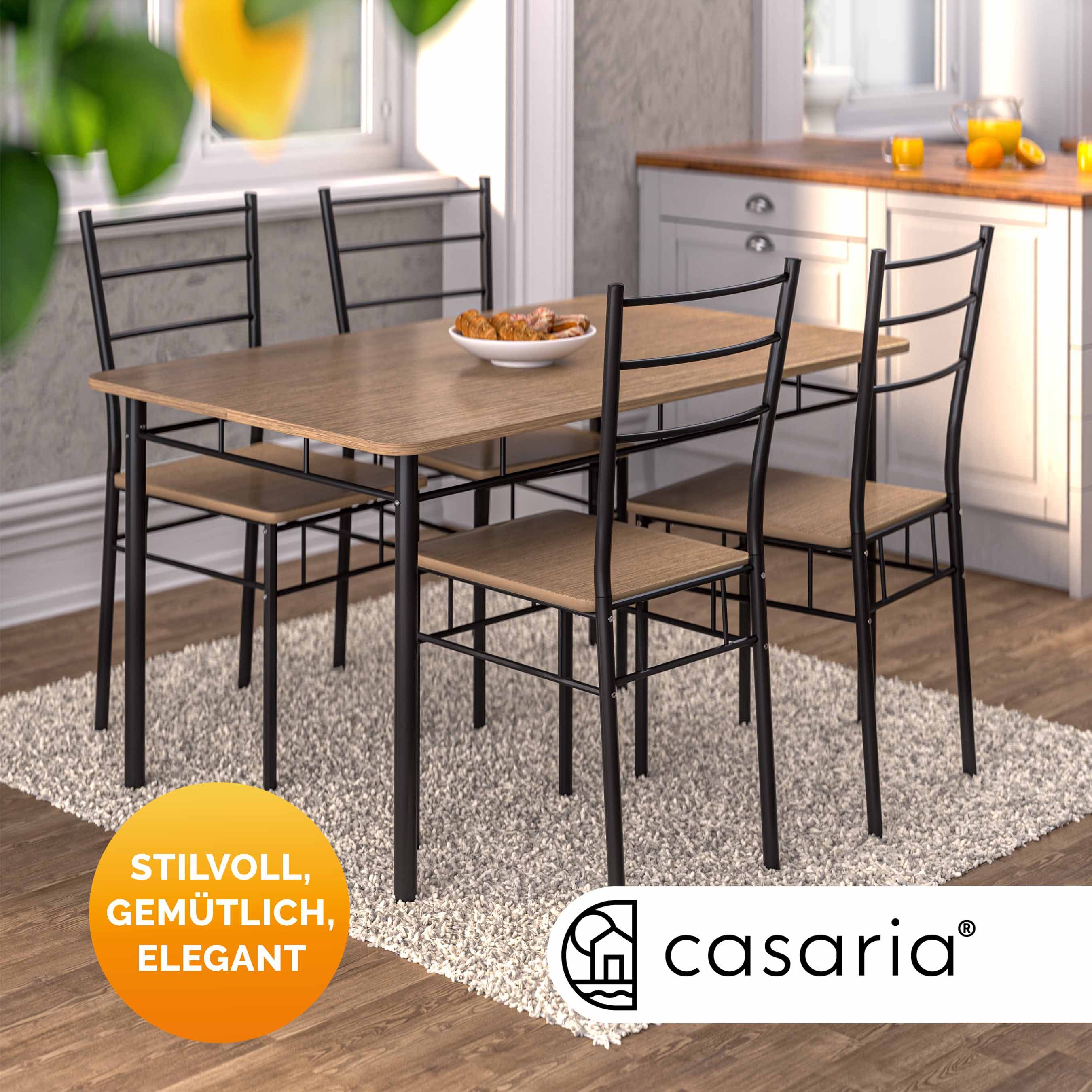 Casaria Essgruppe Leo, (5-tlg), mit 4 günstig online kaufen