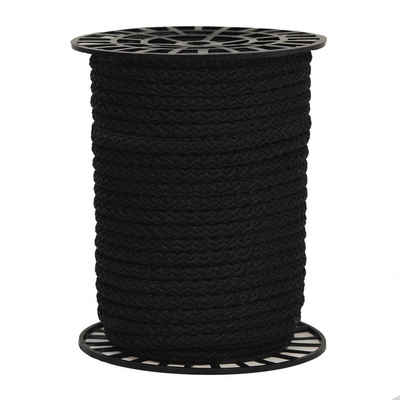 maDDma 50m Polypropylen-Seil Ø 10mm auf Rolle Seil, schwarz