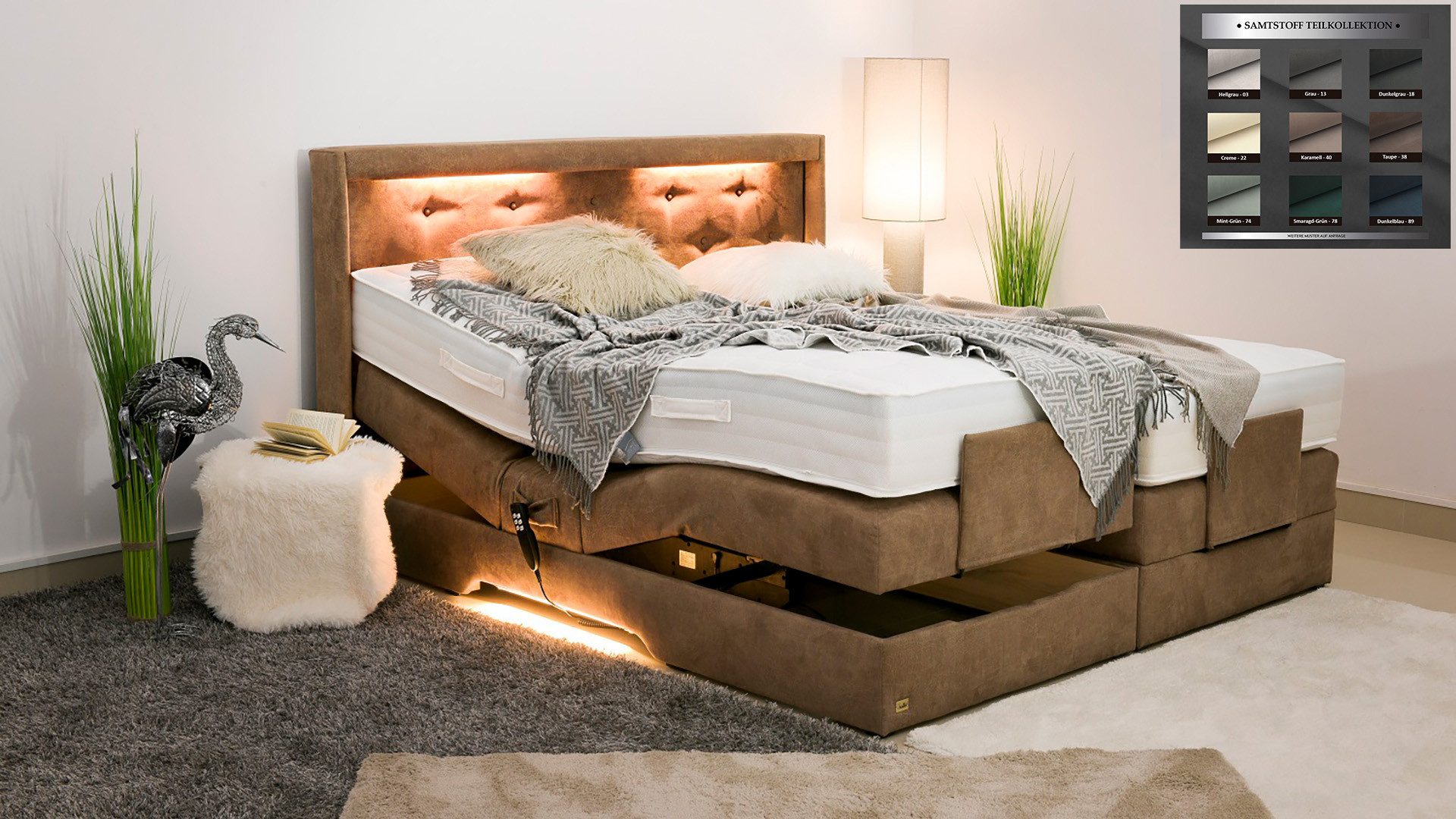 PAARA Boxspringbett Paris elektrisch verstellbar mit günstig online kaufen