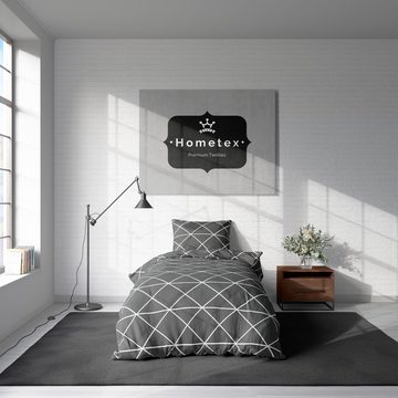 Bettwäsche Renforce Design Bettwäsche Set, Bezüge für Bettdecke und Kopfkissen im modernen Design, Bettwäsche-Garnitur, Hometex Premium Textiles, 135x200cm + 80x80cm