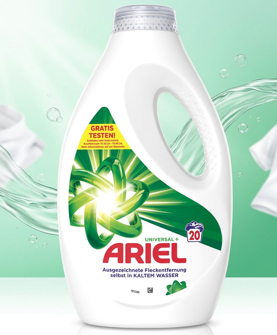 ARIEL Ariel Universal+ Regulär Flüssigwaschmittel – 1 Liter Vollwaschmittel