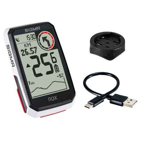 SIGMA SPORT Fahrradcomputer Rox 4.0 GPS Bike Computer Navi Fahrradtacho Komoot