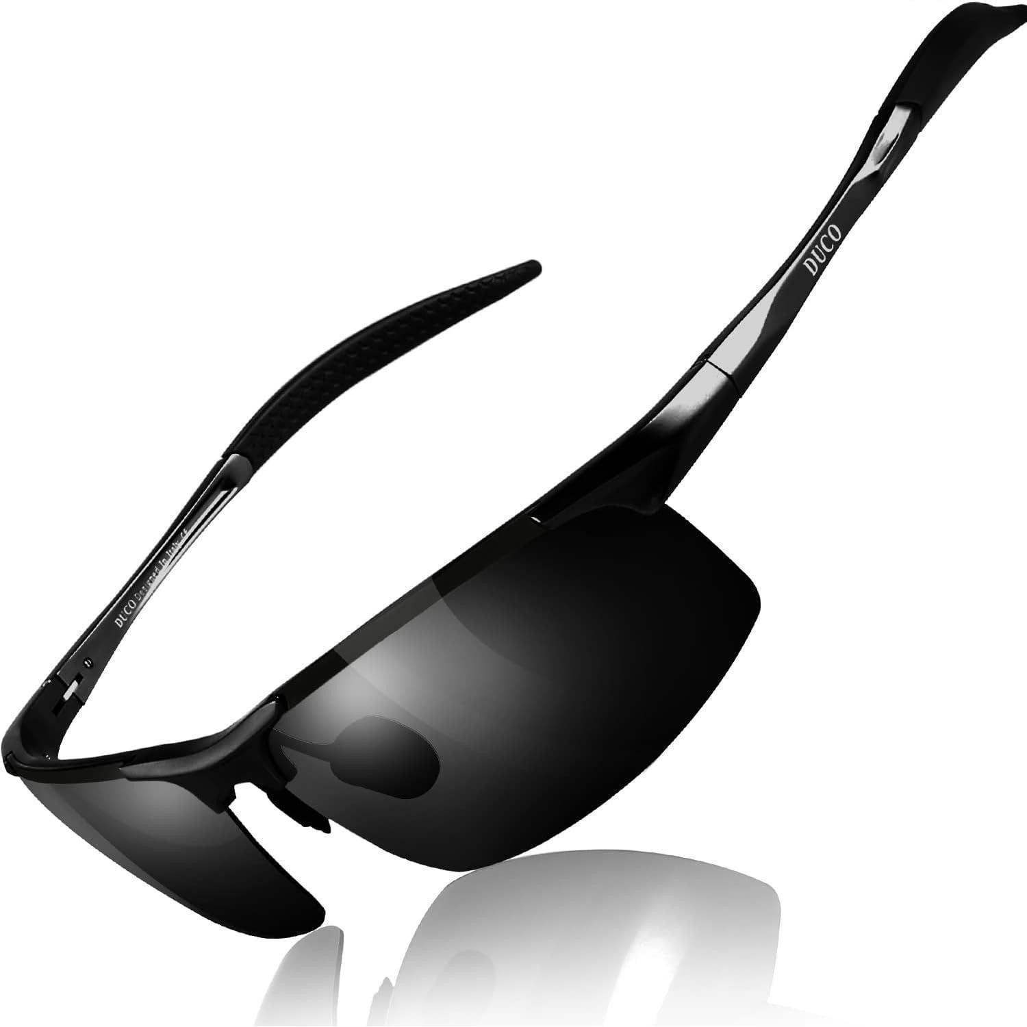 LuxusKollektion Sonnenbrille Sonnenbrille Polarisierte UV400 Metallrahmen Herren Black Grau (1-St)