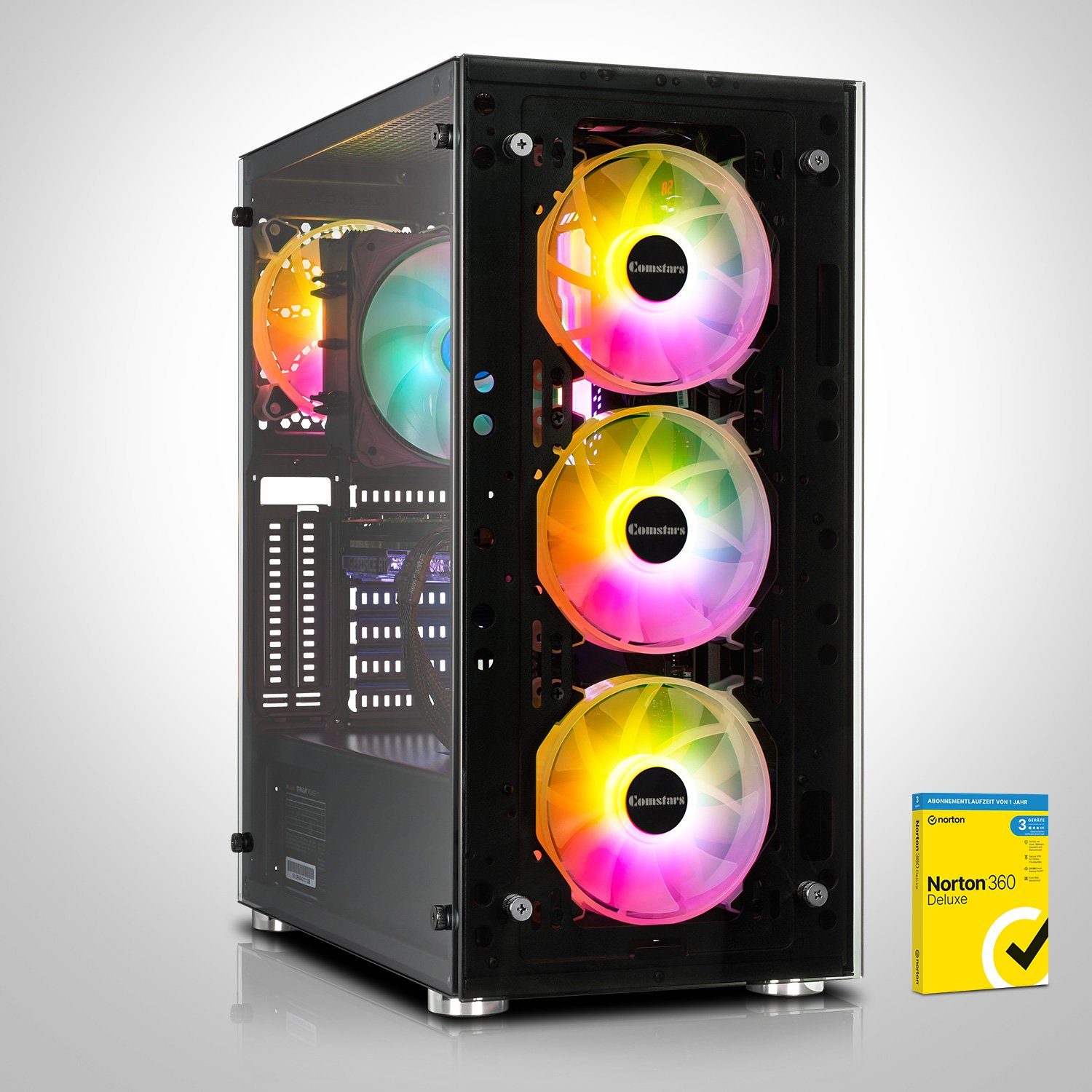 Memory PC Gaming-PC-Komplettsystem (23,80", AMD Ryzen SSD) Grafik, GB 5 5600G, 500 GB RAM, Onboard 16