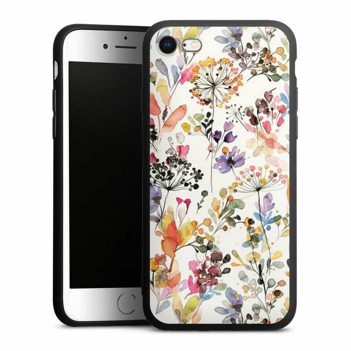DeinDesign Handyhülle Blume Muster Pastell Wild Grasses Apple iPhone 8 Silikon Hülle Premium Case Handy Schutzhülle