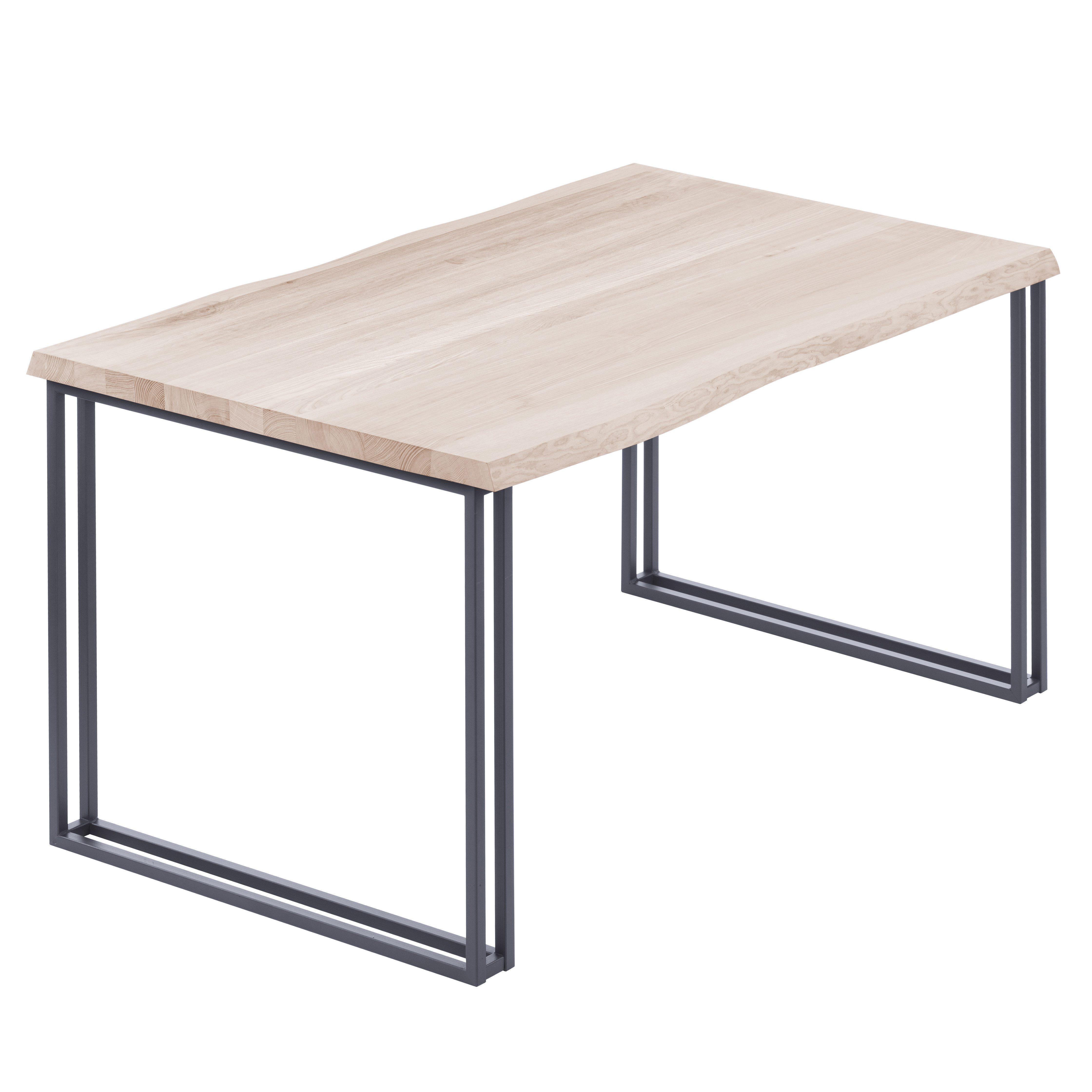 LAMO Manufaktur Baumkantentisch Frame Esstisch Massivholz günstig online kaufen