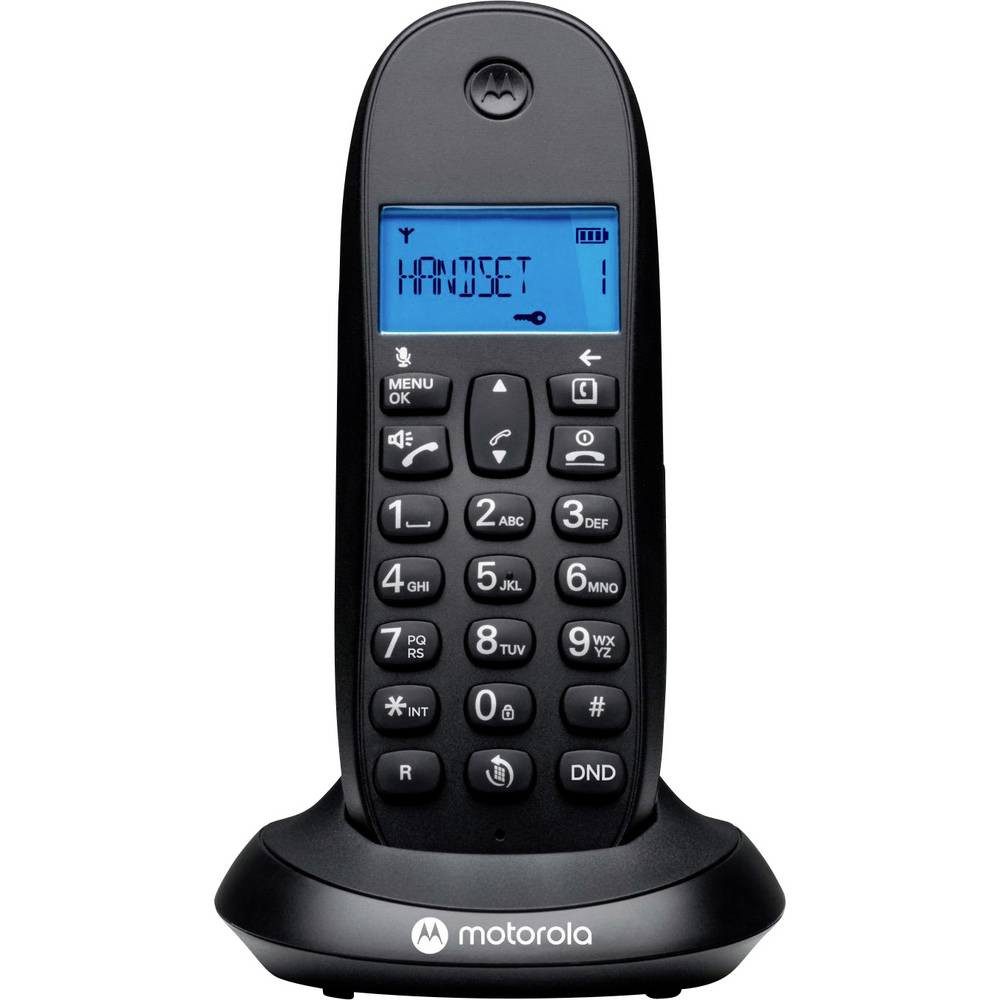 Motorola DECT Phone DECT Mobilteil Schwarz 107C1001CB+ Schnurloses DECT-Telefon
