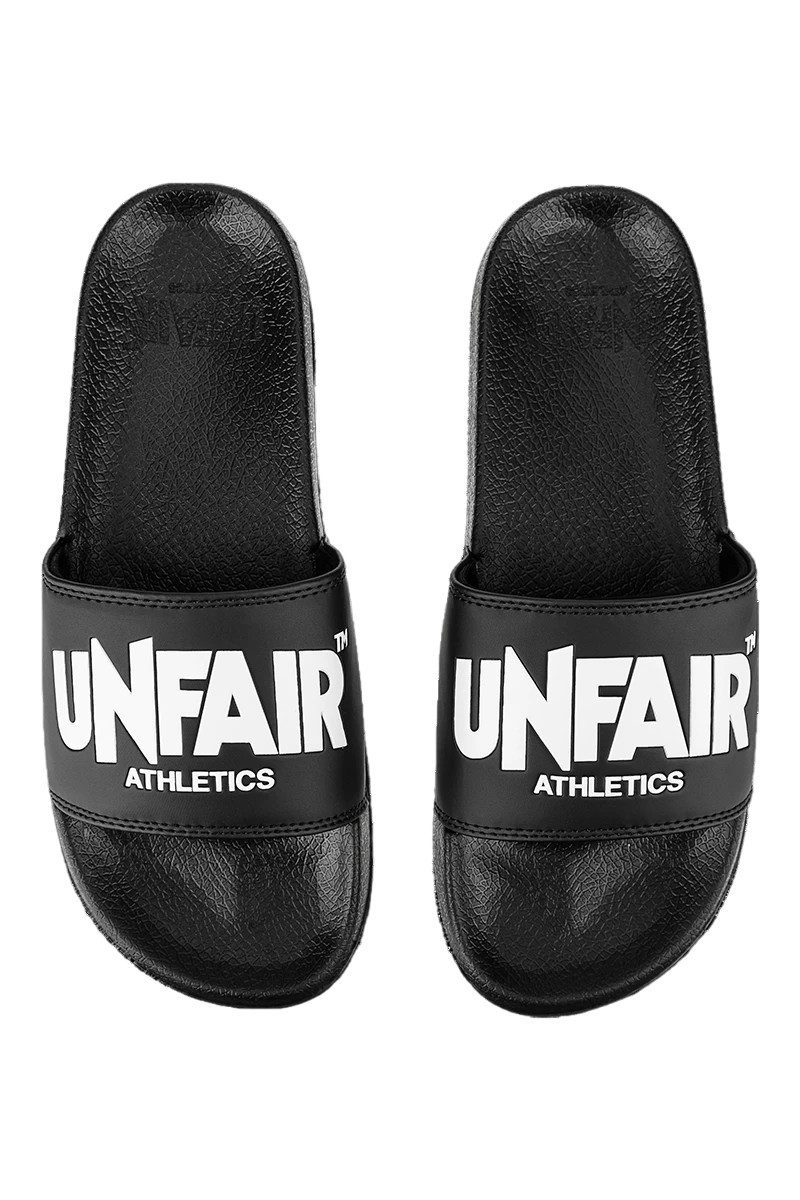 Unfair Athletics Unfair Athletics Classic Label Slides black Schlappen