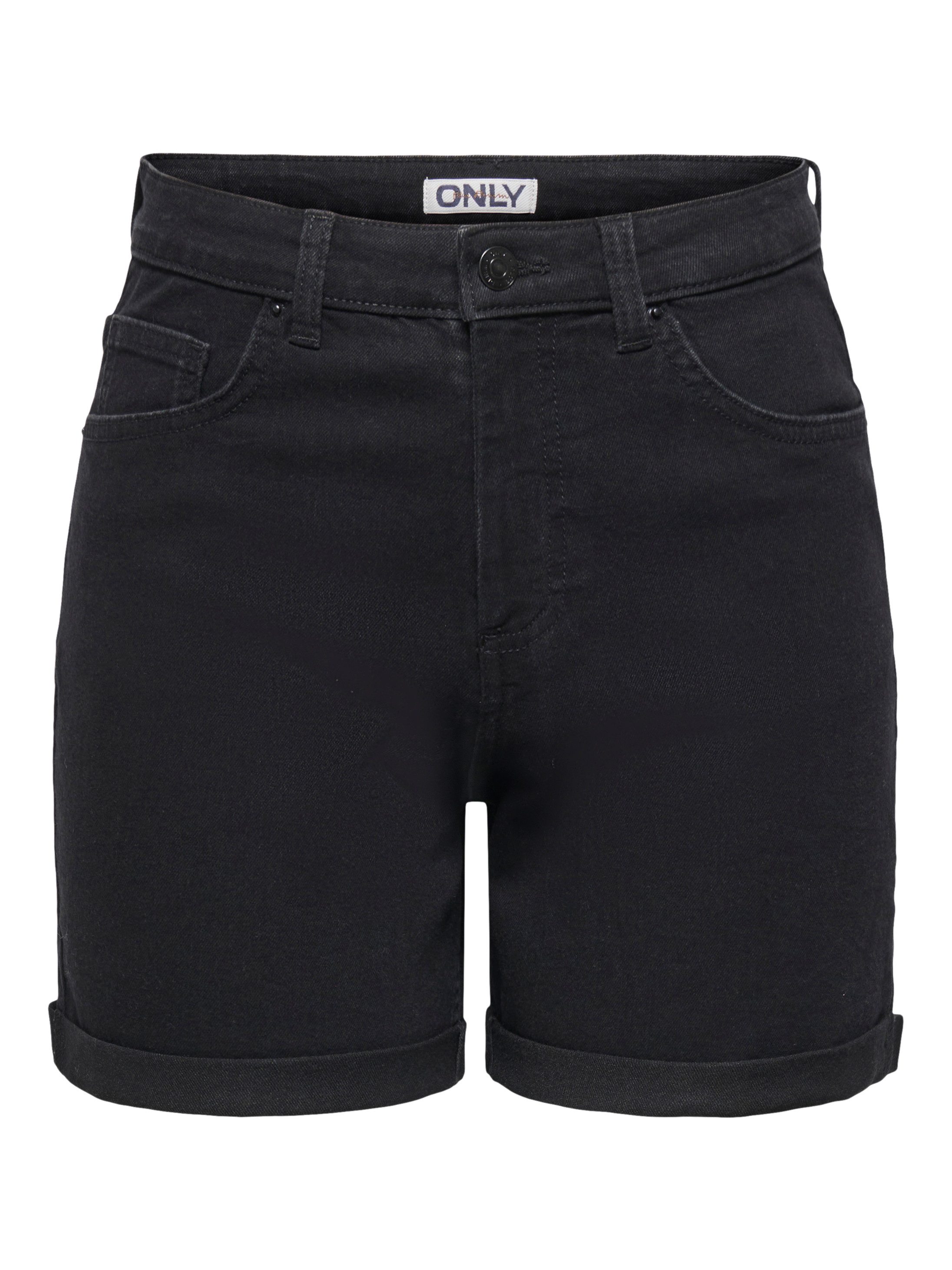 ONLY Jeansshorts ONLLAURA HW FOLD UP SHORT BOX DNM Baumwoll-Denim mit Stretch, regular fit, high waist