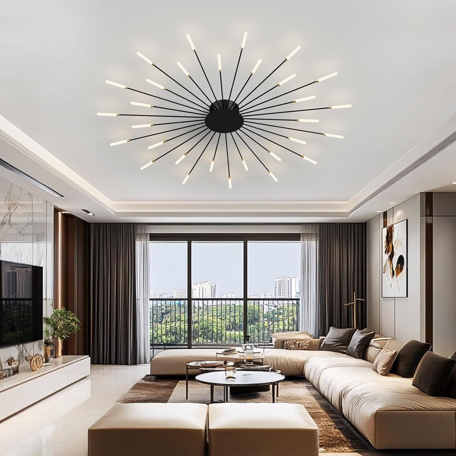 RRBEST Deckenleuchte LED Deckenleuchte Wohnzimmer, Moderne Minimalistische Deckenlampe, Moderne Minimalistische Deckenlampe für Wohnzimmer, Schlafzimmer