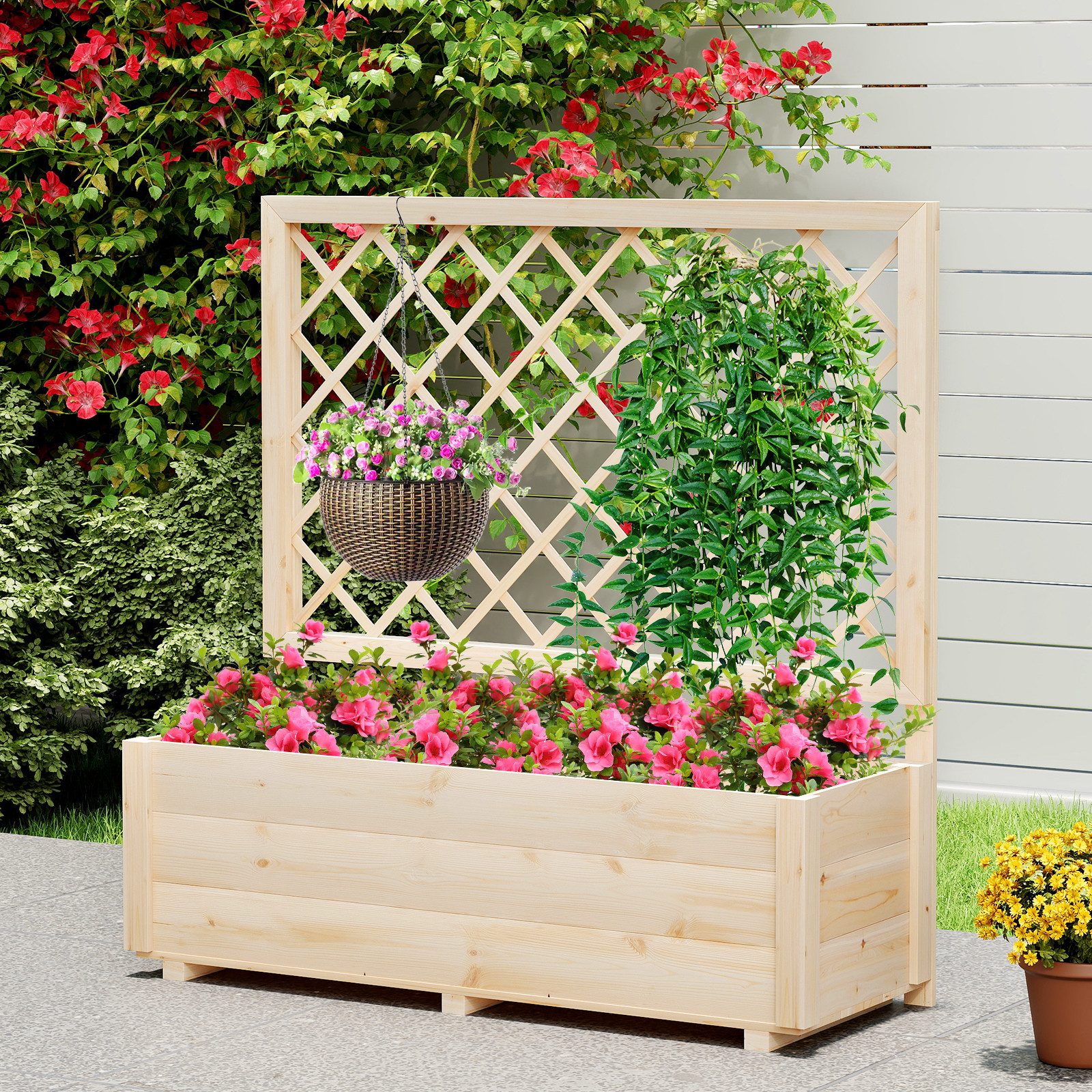 COSTWAY Blumenkasten (1 St), Hochbeet mit günstig online kaufen
