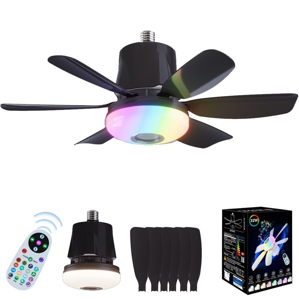 JOYOLEDER Deckenventilator mit beleuchtung, Fernbedienung, Timer, günstig online kaufen
