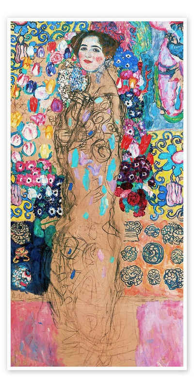 Posterlounge Poster Gustav Klimt, Maria Munk, Wohnzimmer Malerei