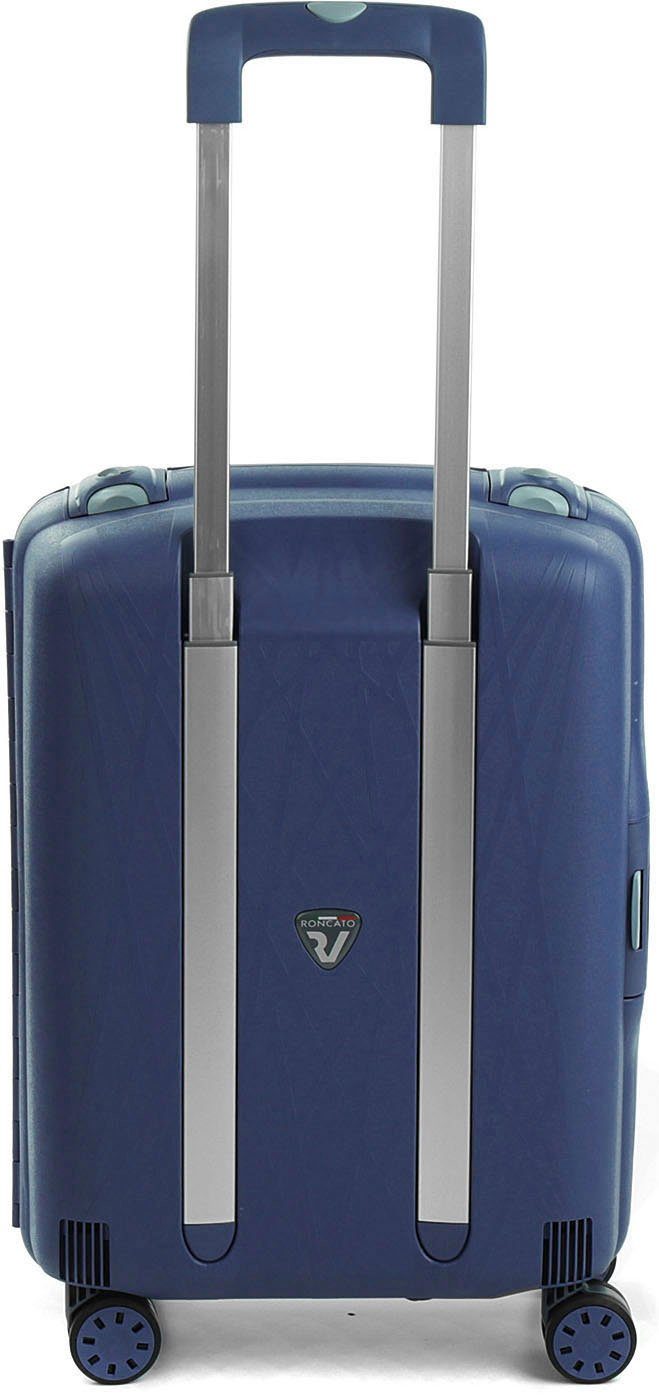 RONCATO Hartschalen-Trolley Light navy cm, blau, Carry-on, 4 Rollen 55