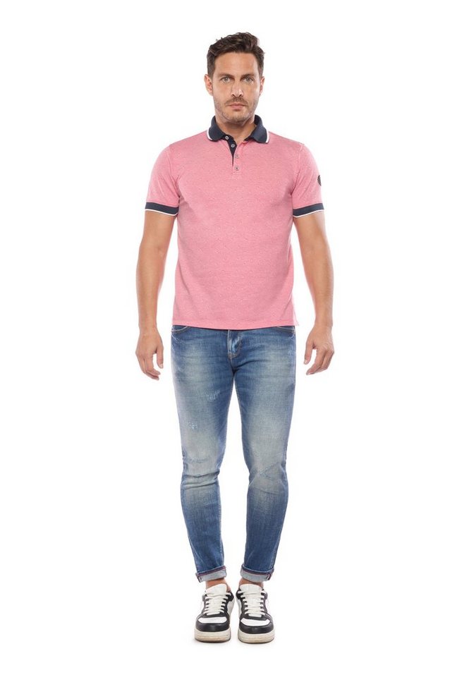 Le Temps Des Cerises Poloshirt POLO SHIRT NOVIL (SHORT SLEEVE) mit lässigen  Kontrastdetails