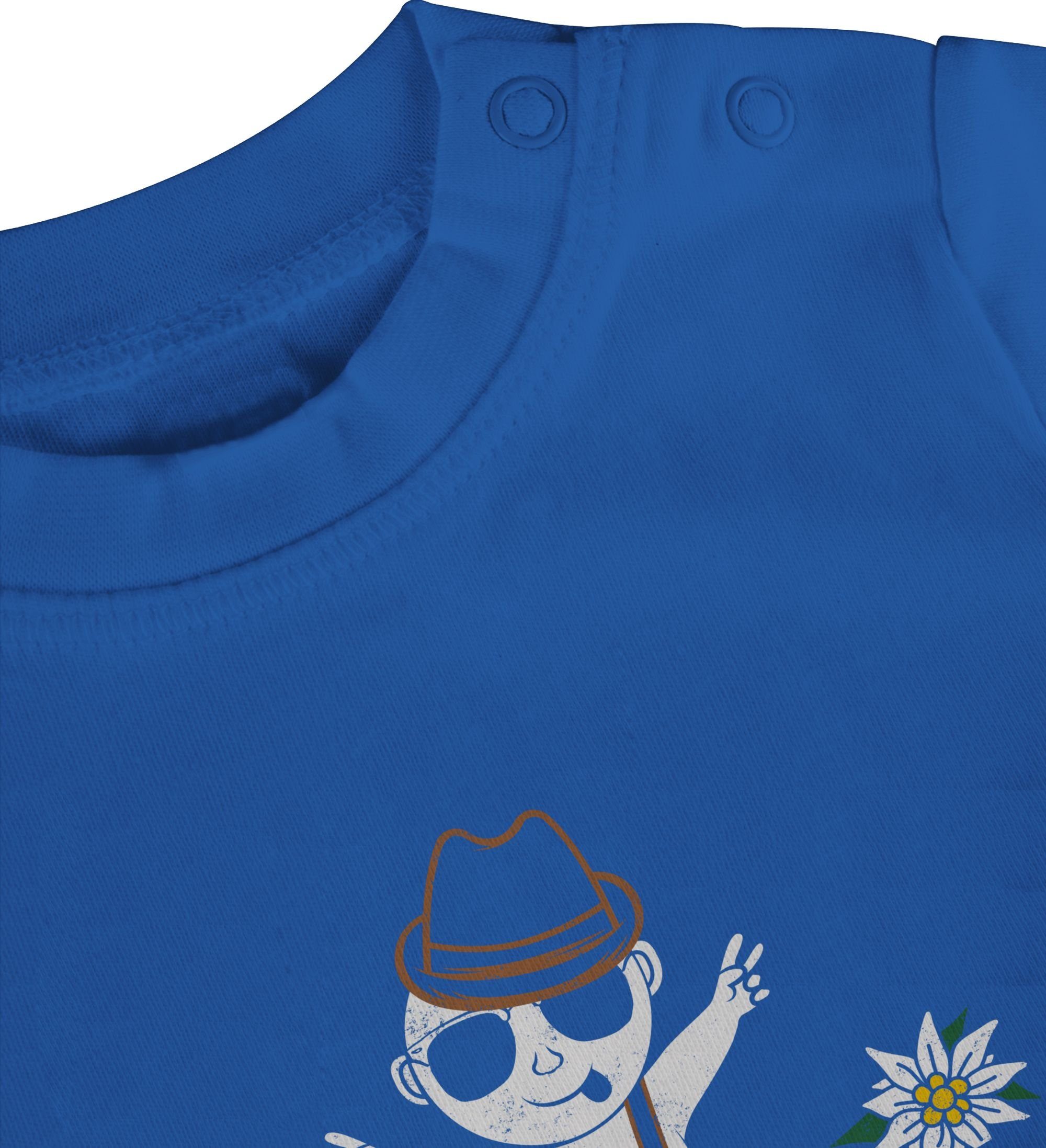 Baby T-Shirt Outfit Baby Shirtracer Wiesn für Oktoberfest Mode Witzig Royalblau 2 I Lustig Lausbua