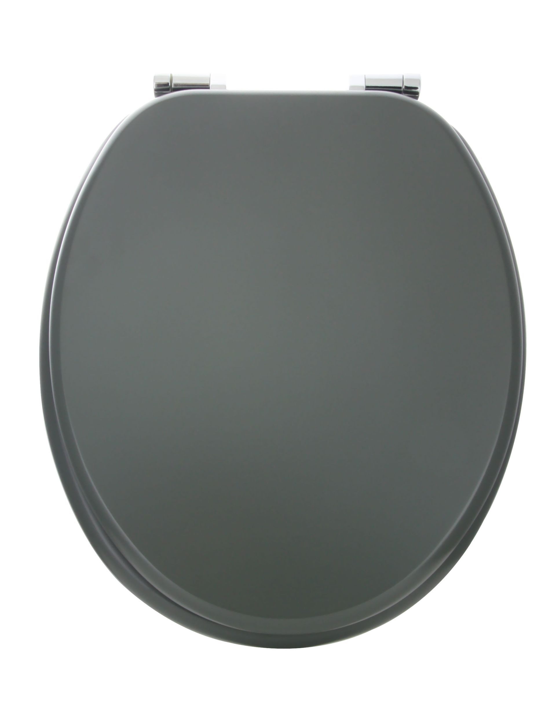 VEROSAN WC-Sitz Fine Anthrazit, mit Absenkautomatik MDF Holzkern, Toilettendeckel, WC-Brille