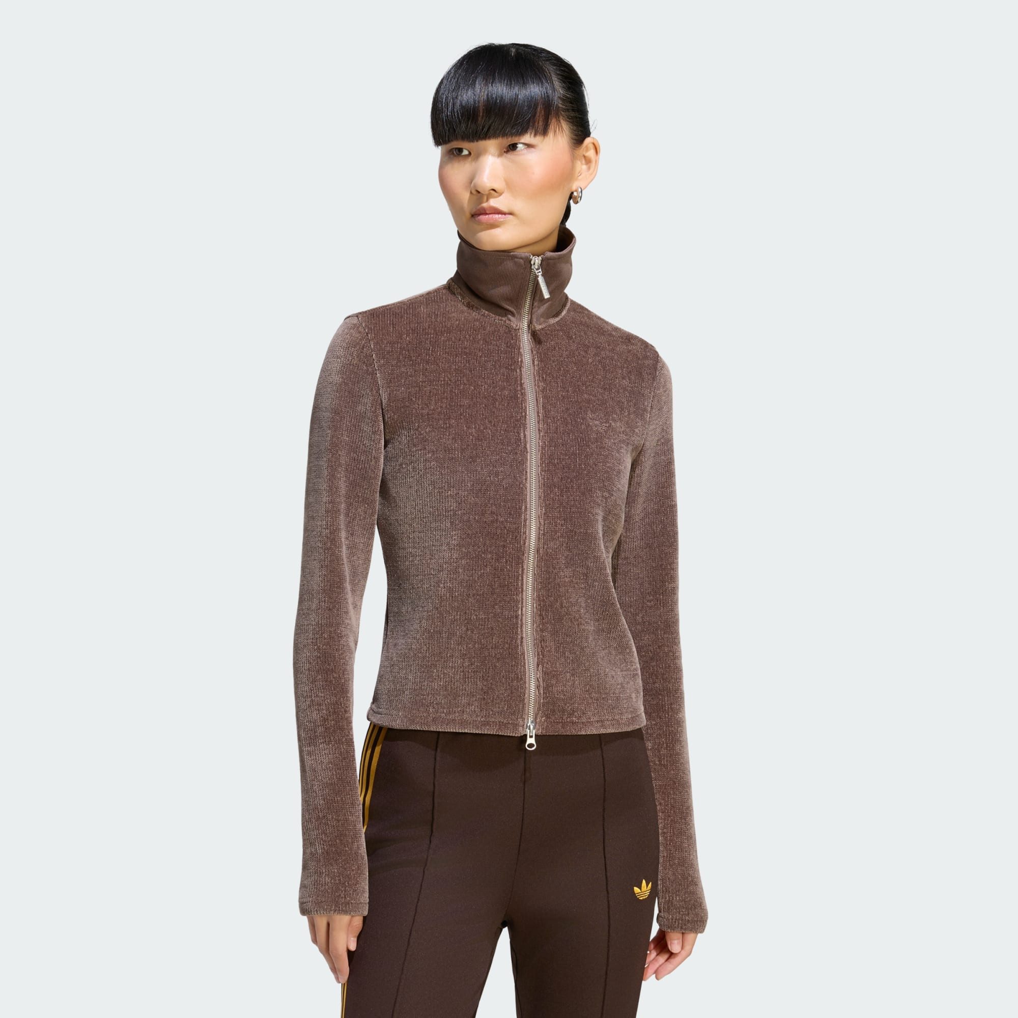 adidas Originals Cardigan PREM ESS CHENILLE CARDIGAN, REISSVERSCHLUSS (1-tlg)