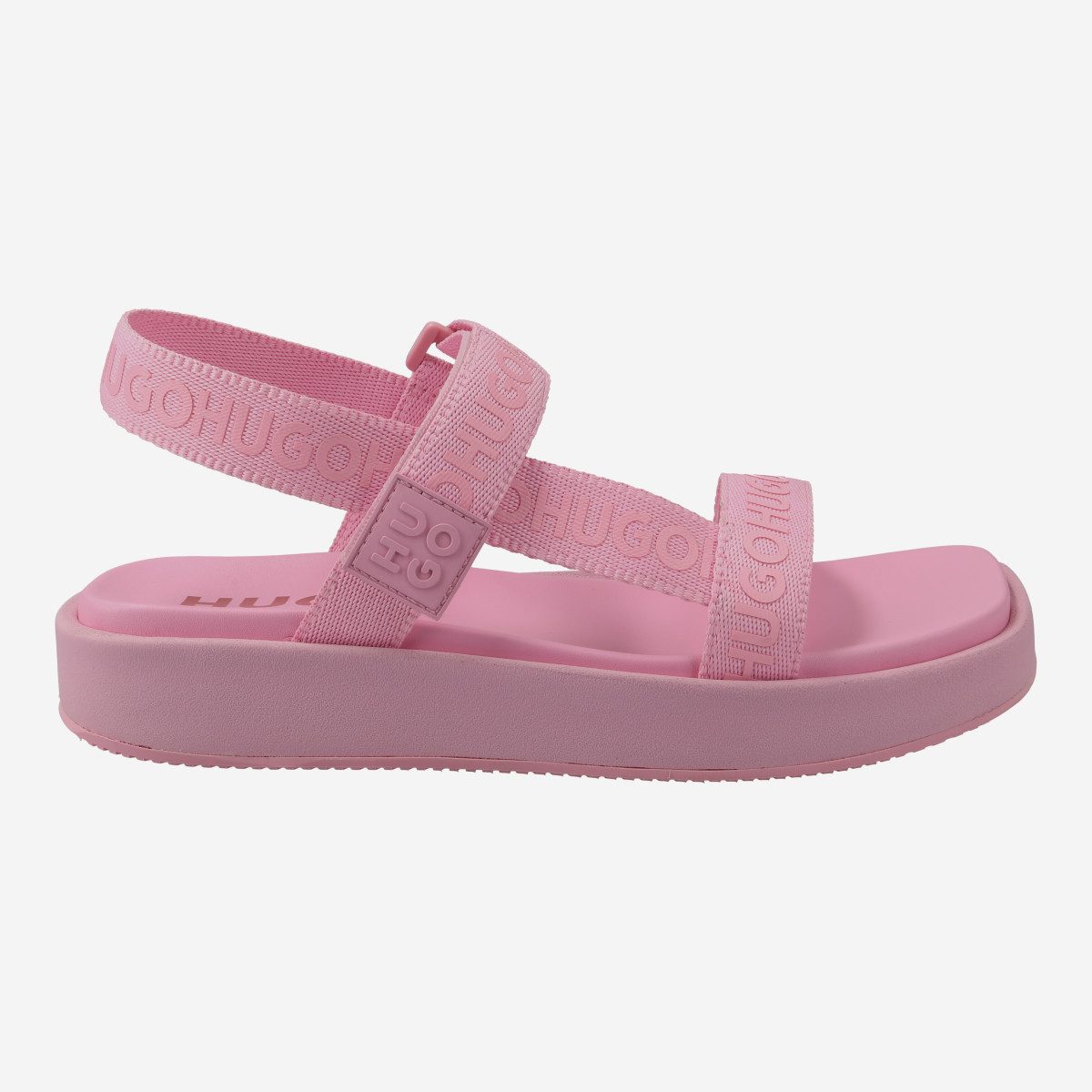 HUGO Emma_StrapSandal, Sandaletten in Pink für Damen Sandalette