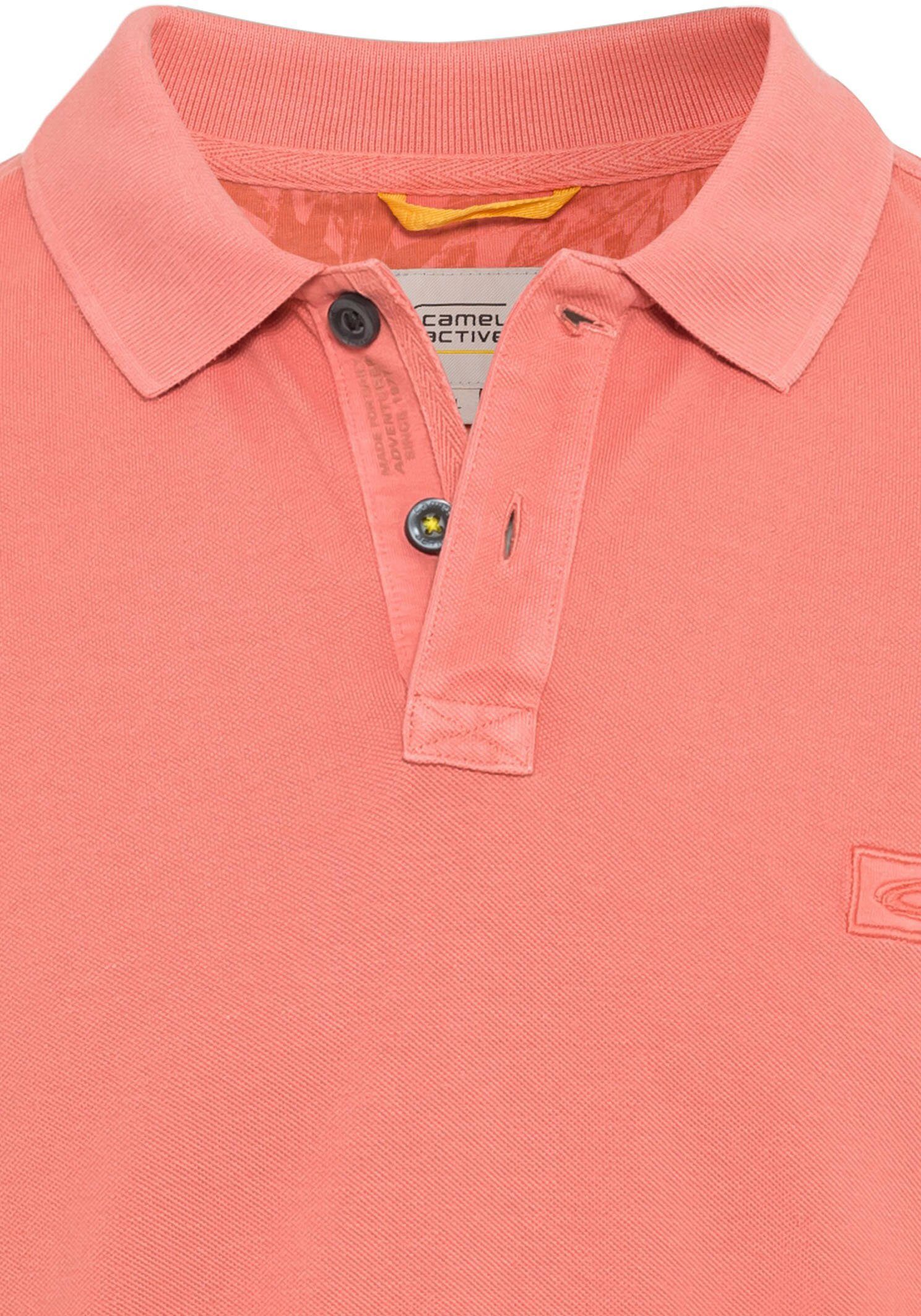 Coral red active camel Poloshirt