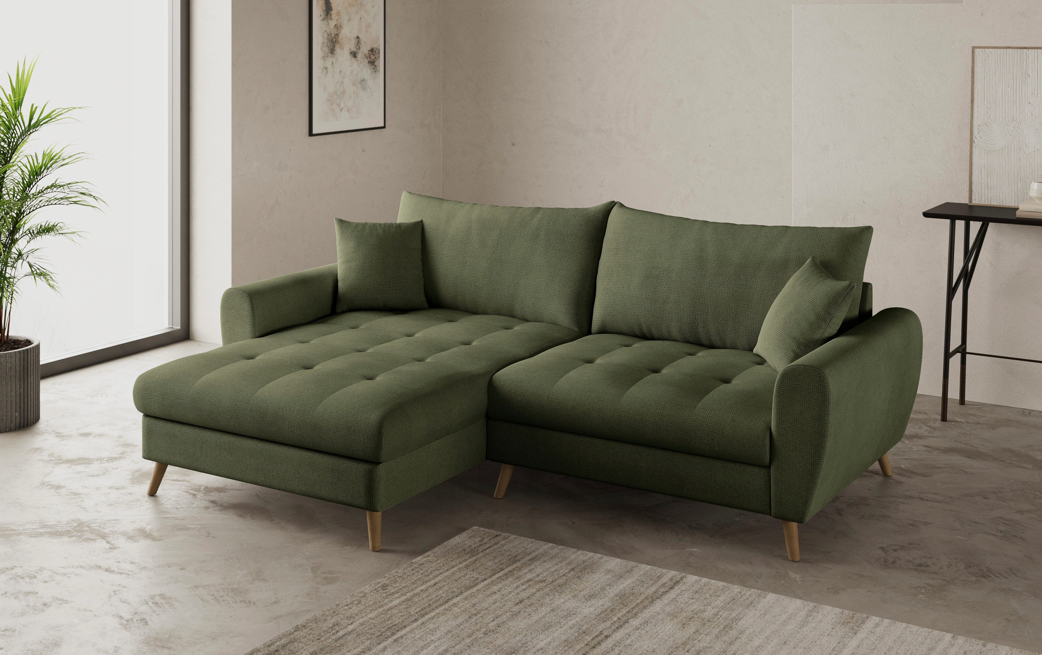 Mr. Couch Ecksofa "Blackburn II L-Form", Wahlweise mit Kaltschaumpolsterung günstig online kaufen