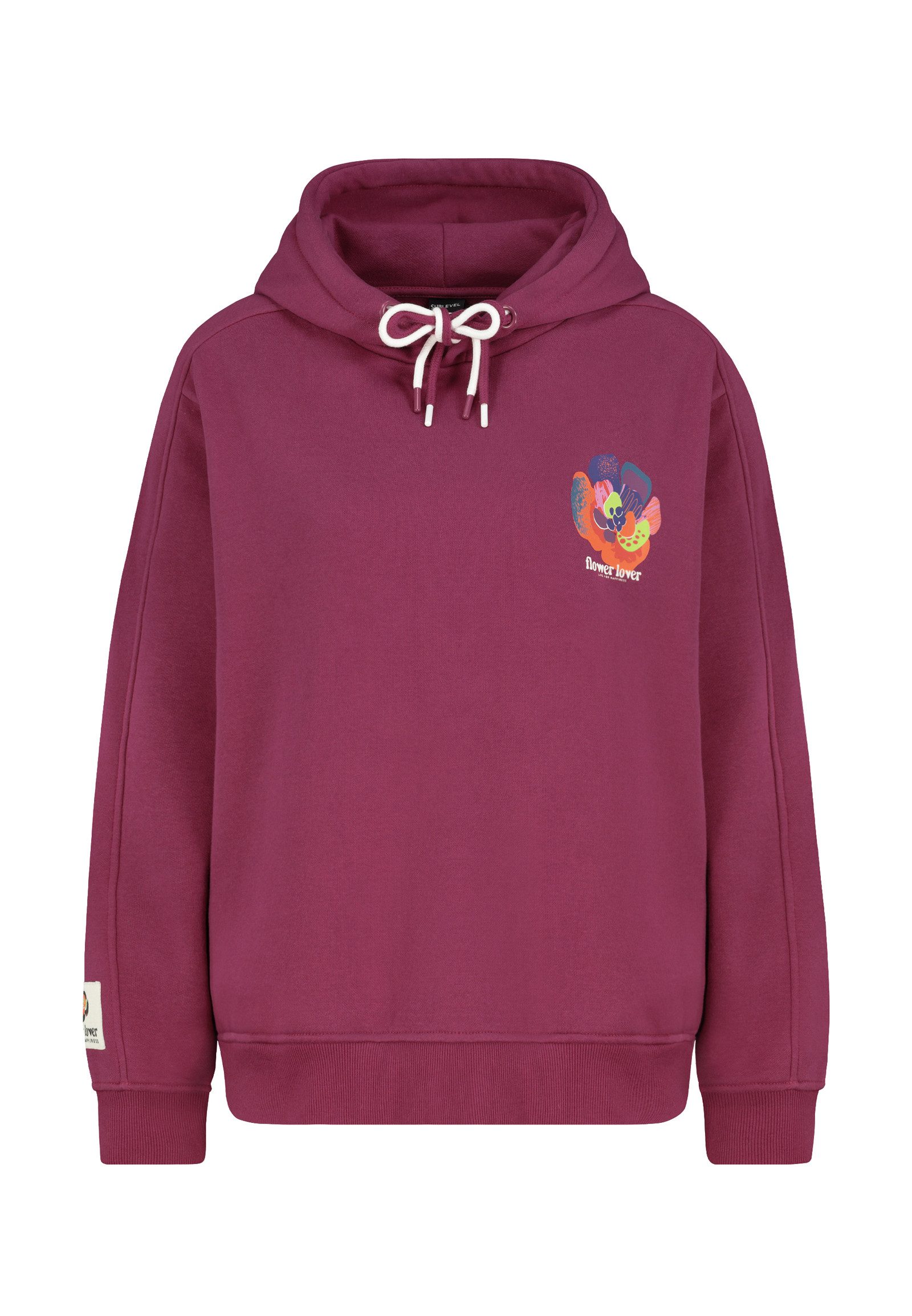 SUBLEVEL Kapuzenpullover Damen Hoodie mit Flowerprints günstig online kaufen
