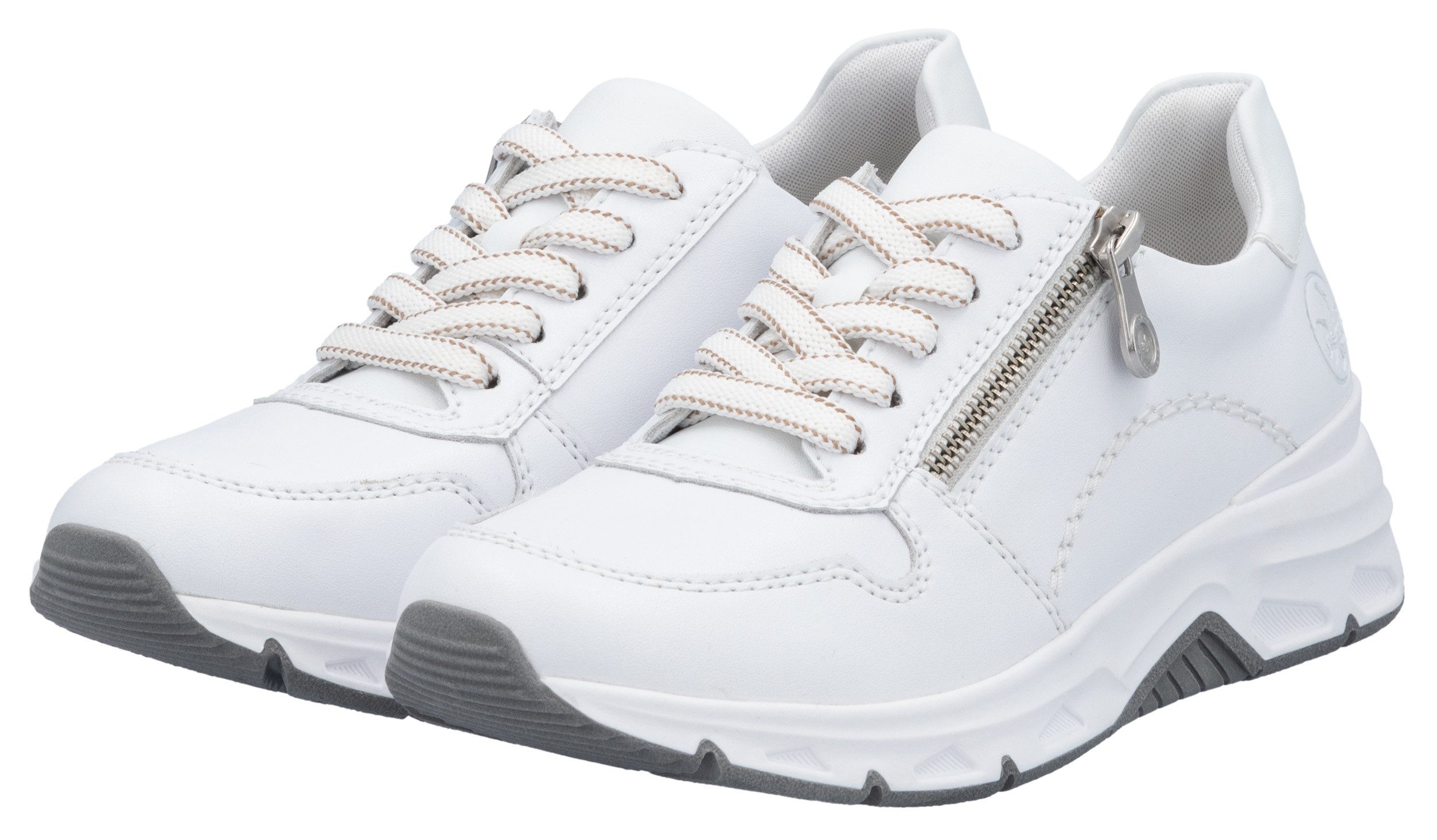 Rieker Sneaker mit seitlichem Reißverschluss, Freizeitschuh, Halbschuh, Sch günstig online kaufen