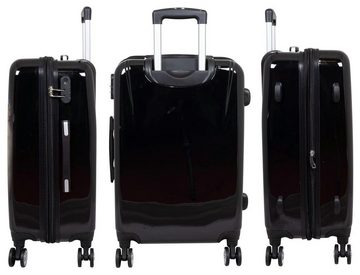 Warenhandel König Trolleyset Wildlife Löwe, 4 Rollen, (Gr. M, L und XL, 3 tlg., Hartschalen Trolley Set), mit Motiv, Dehnfalte zur Vergrößerung des Packvolumens