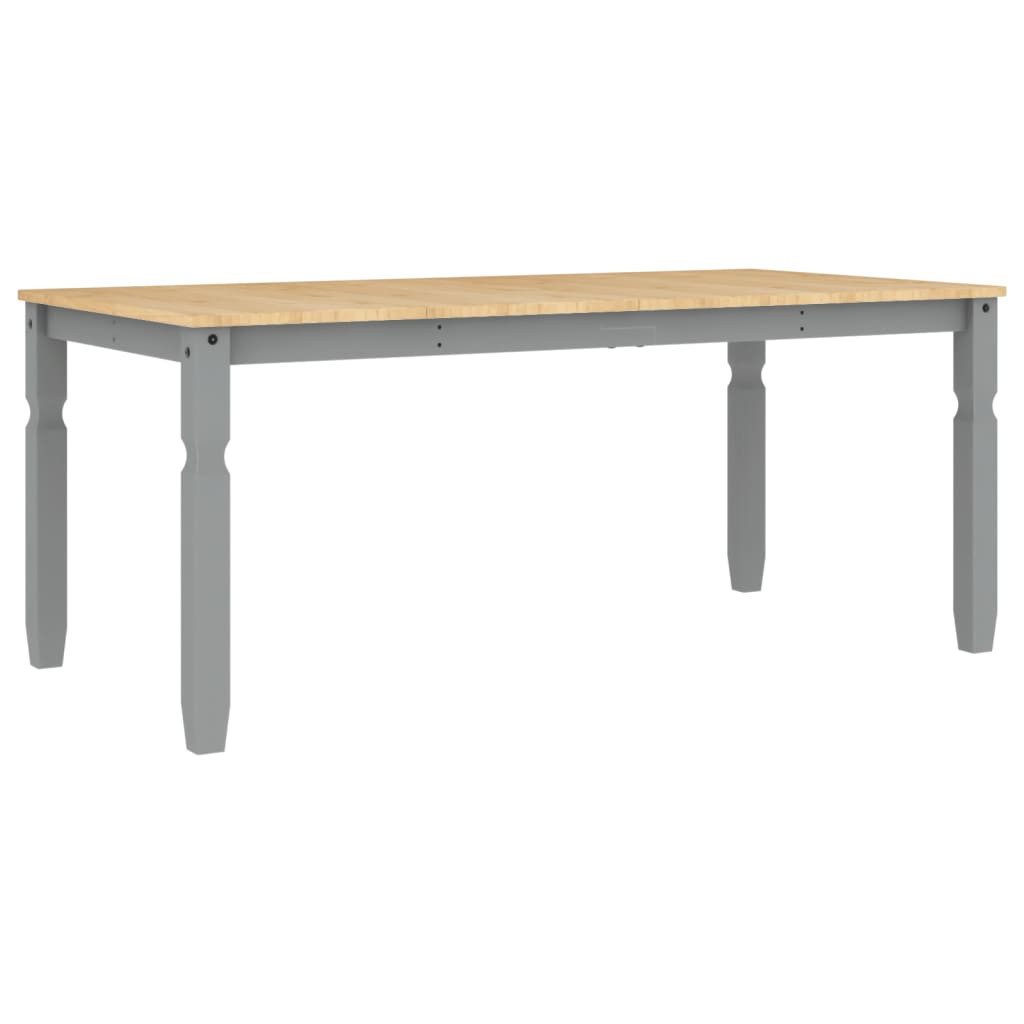 vidaXL Esstisch Esstisch Corona Grau 180x90x75 cm Massivholz Kiefer (1-St)