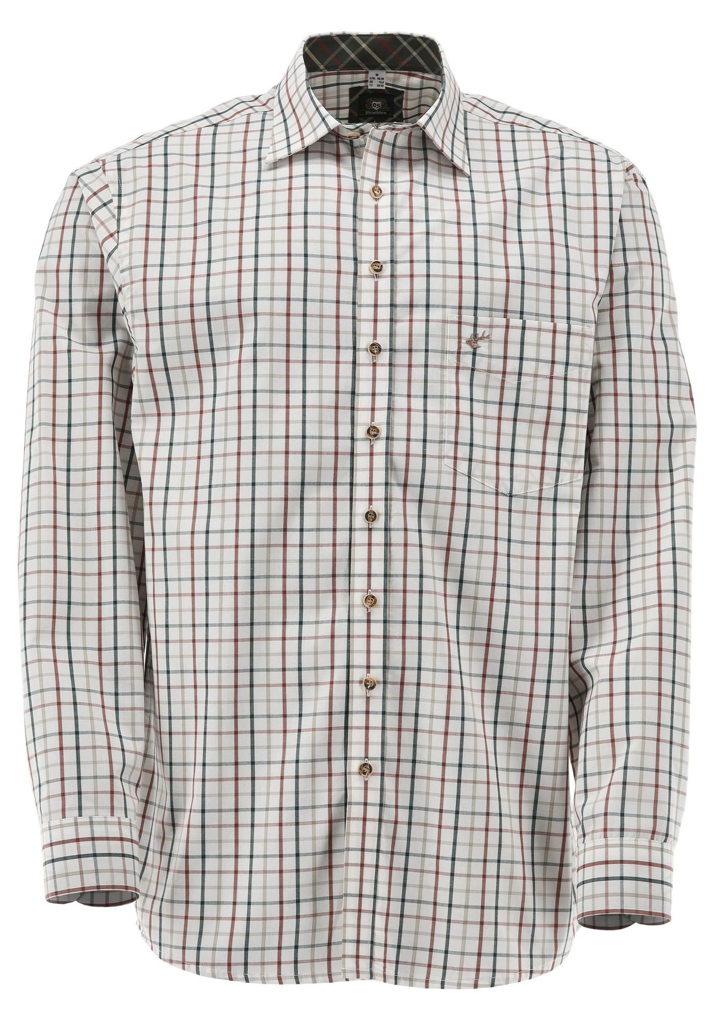 OS Trachten Trachtenhemd Etaru Langarm Hemd mit Haifischkragen