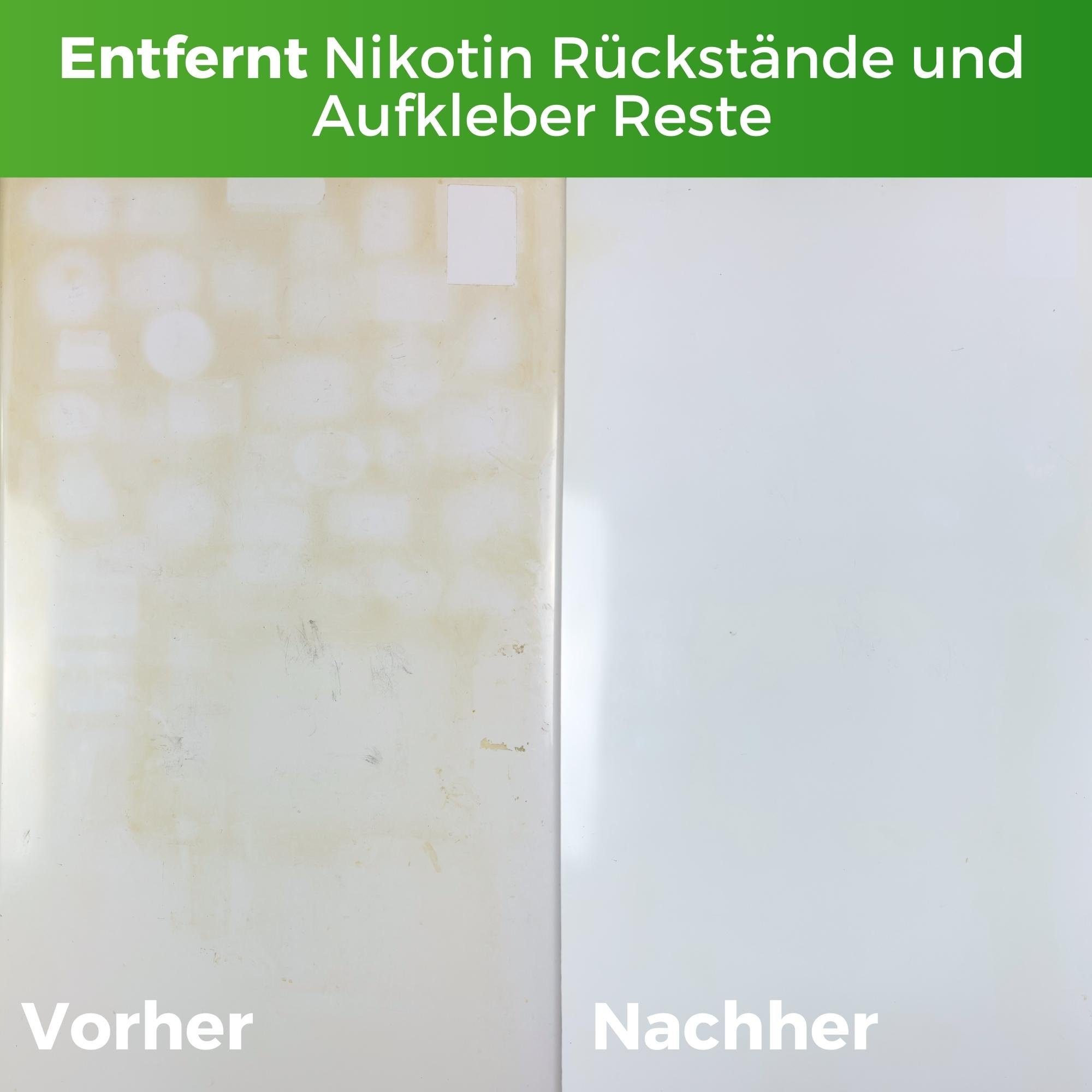Radami 1L Nikotinentferner Nikotinreiniger kraftvoll Gilb, Nikotin & Geruch Sprühreiniger (1 Liter Nikotinentferner)