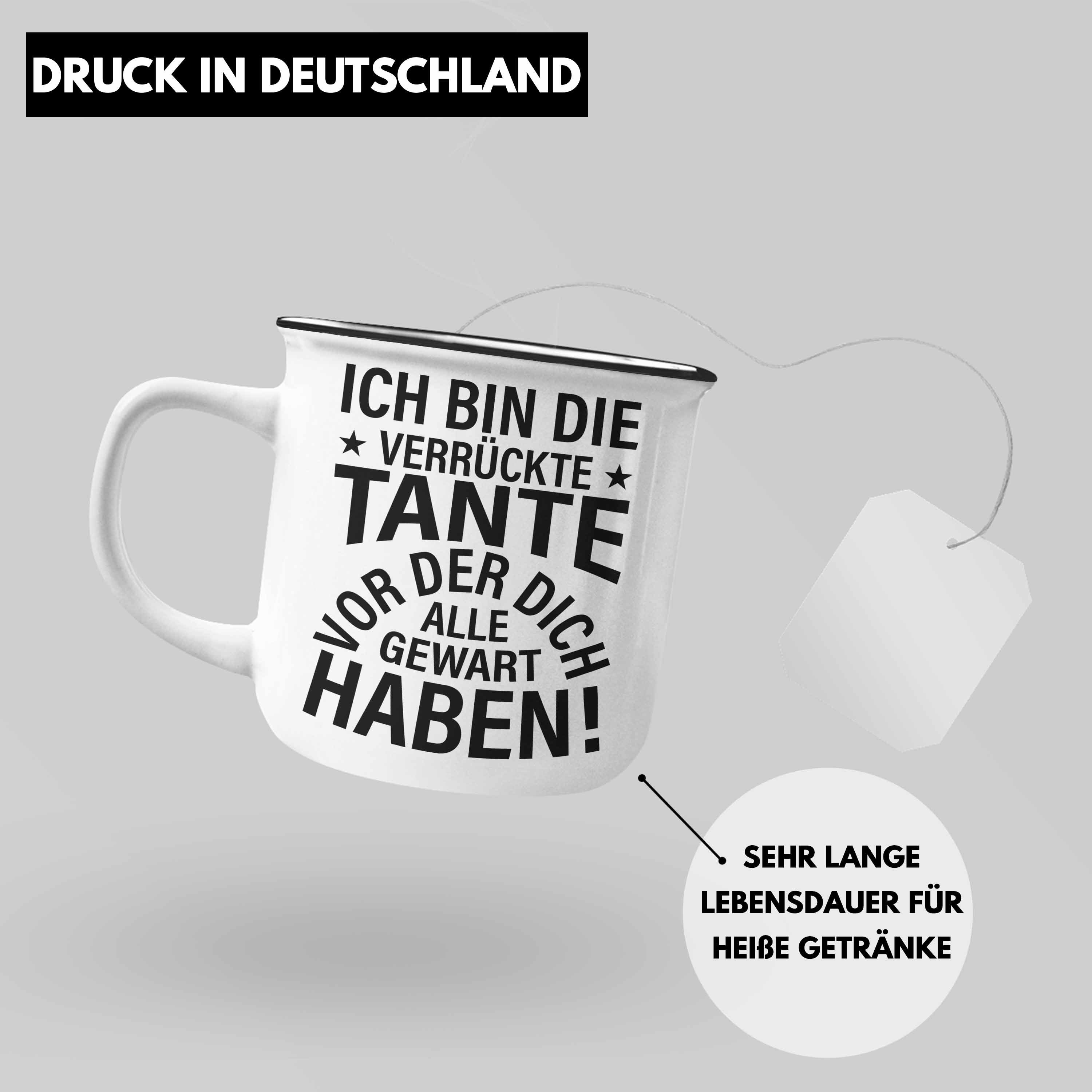 Vor Tante Geschenk Lustige Tasse Dich Welt Tante Geburtstag - Gewarnt Bin Silber Beste Der Alle Thermotasse für Trendation Haben der Emaille Lustig Ich Die Trendation -